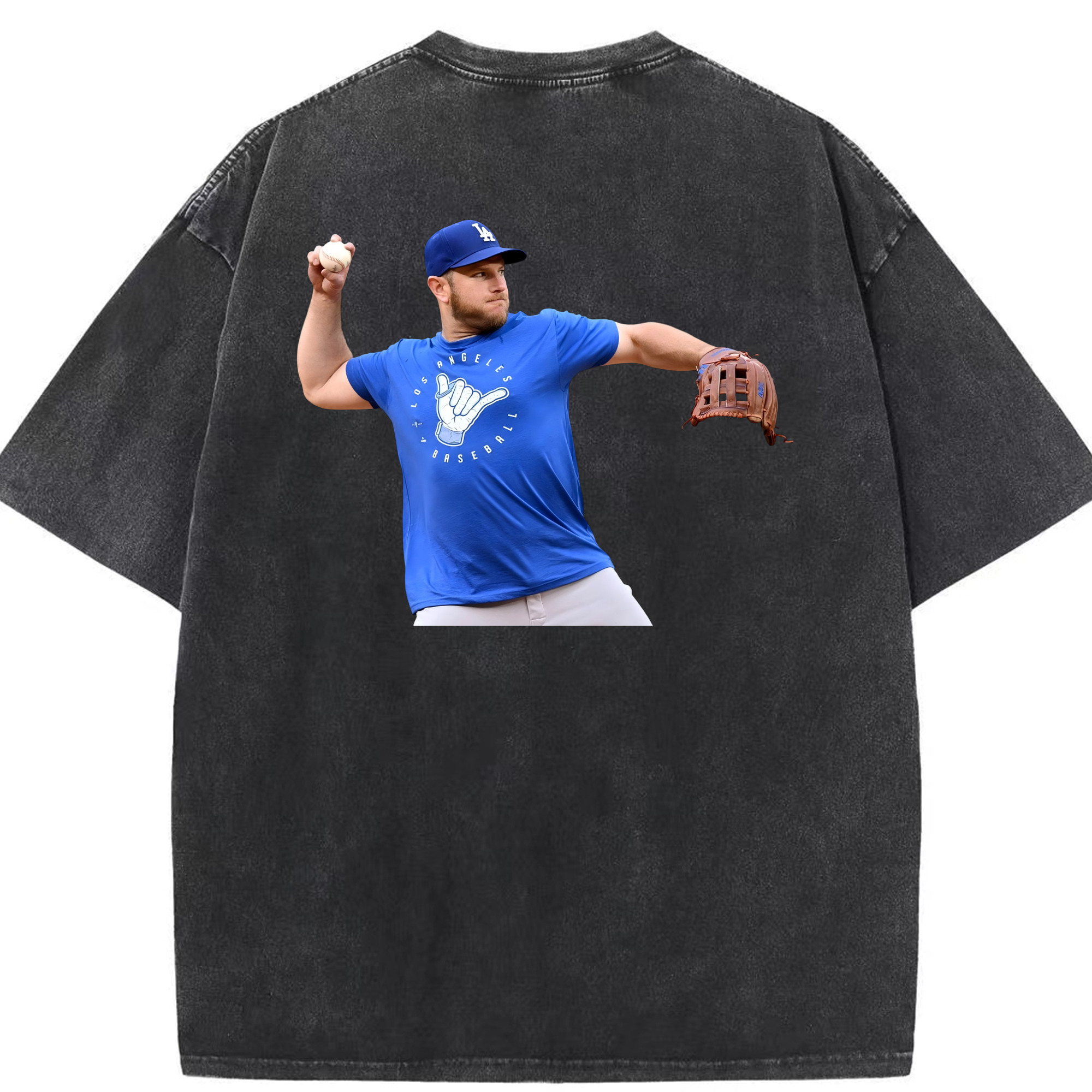  Washed Vintage 230g Cotton Oversized T-Shirt With Back Heat Transfer Print – Soft, Lightweight & Stylish – Comfortable Casual Wear For Sports & Everyday Use