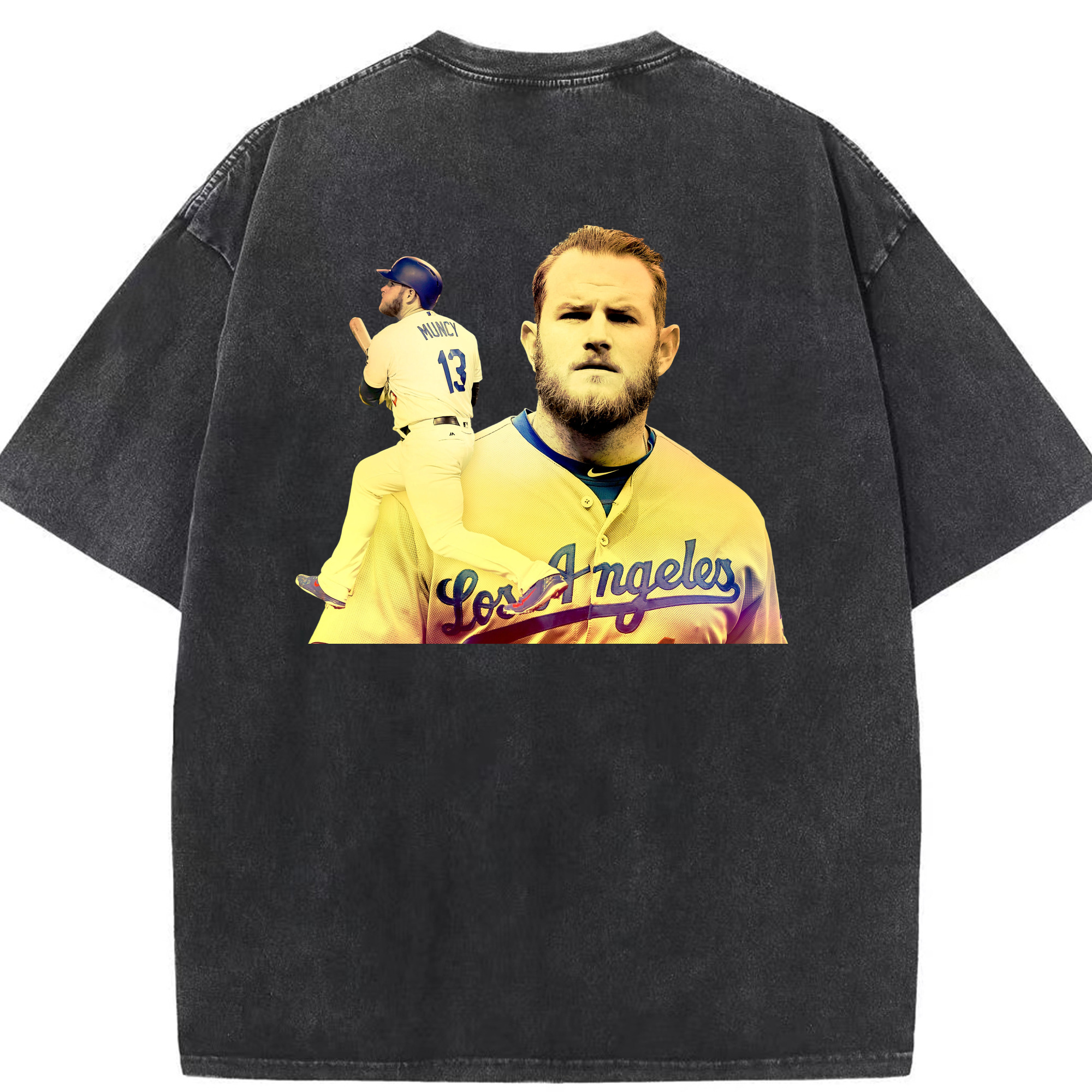  Washed Vintage 230g Cotton Oversized T-Shirt With Back Heat Transfer Print – Soft, Lightweight & Stylish – Comfortable Casual Wear For Sports & Everyday Use