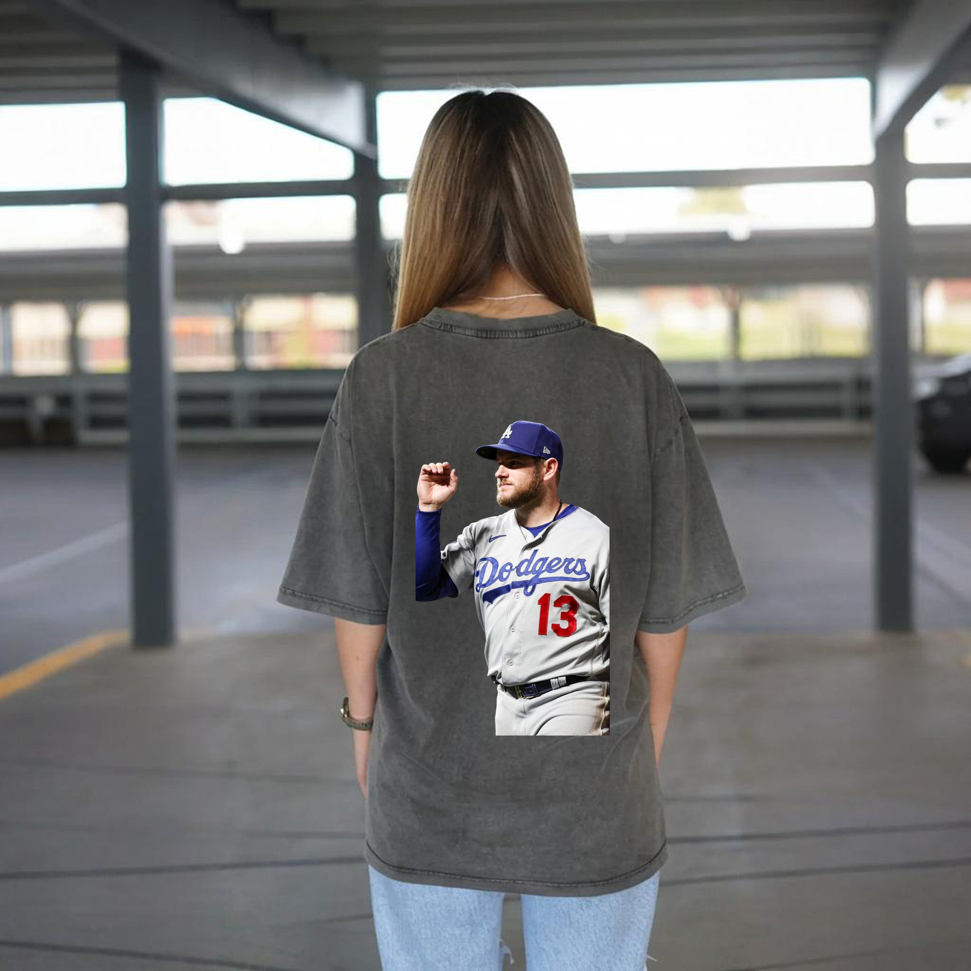  Washed Vintage 230g Cotton Oversized T-Shirt With Back Heat Transfer Print – Soft, Lightweight & Stylish – Comfortable Casual Wear For Sports & Everyday Use