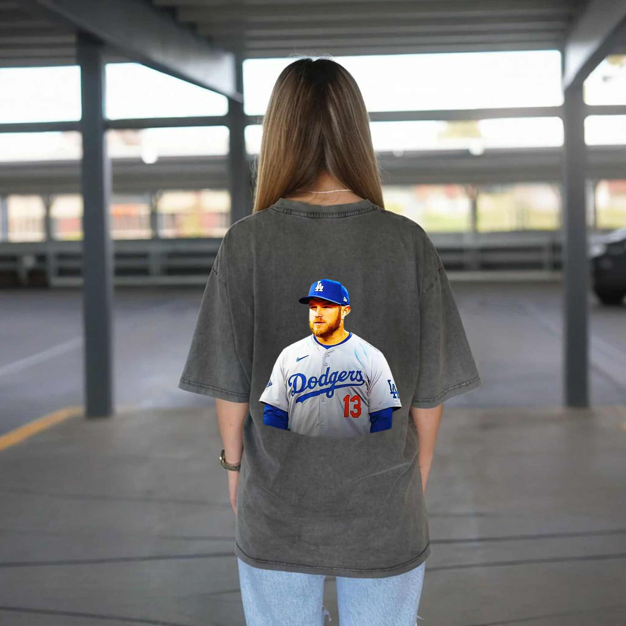  Washed Vintage 230g Cotton Oversized T-Shirt With Back Heat Transfer Print – Soft, Lightweight & Stylish – Comfortable Casual Wear For Sports & Everyday Use