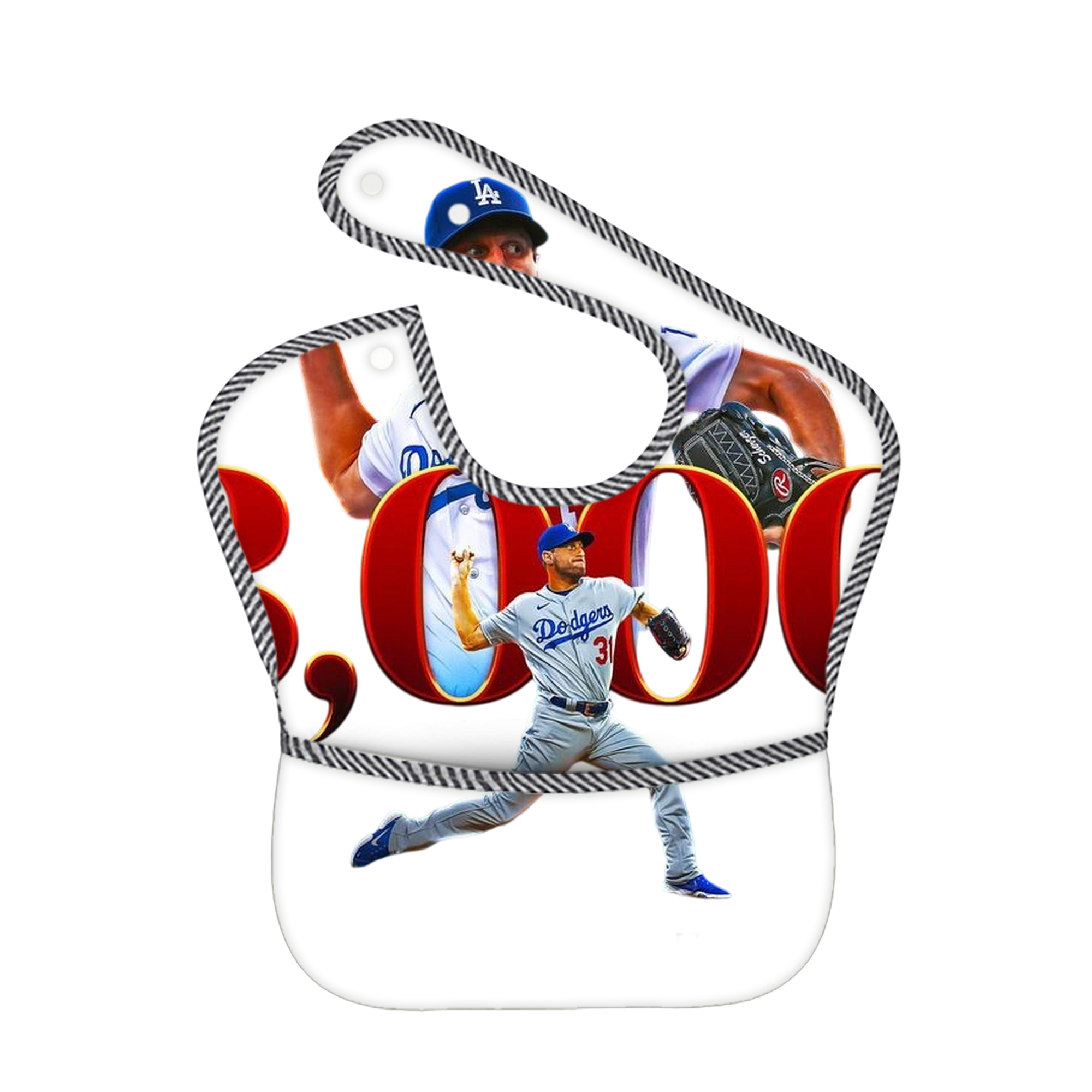  Adjustable Waterproof Toddler Bib – Full-Print Durable Polyester – Foldable Crumb Pocket – Easy Snap Closure – Soft