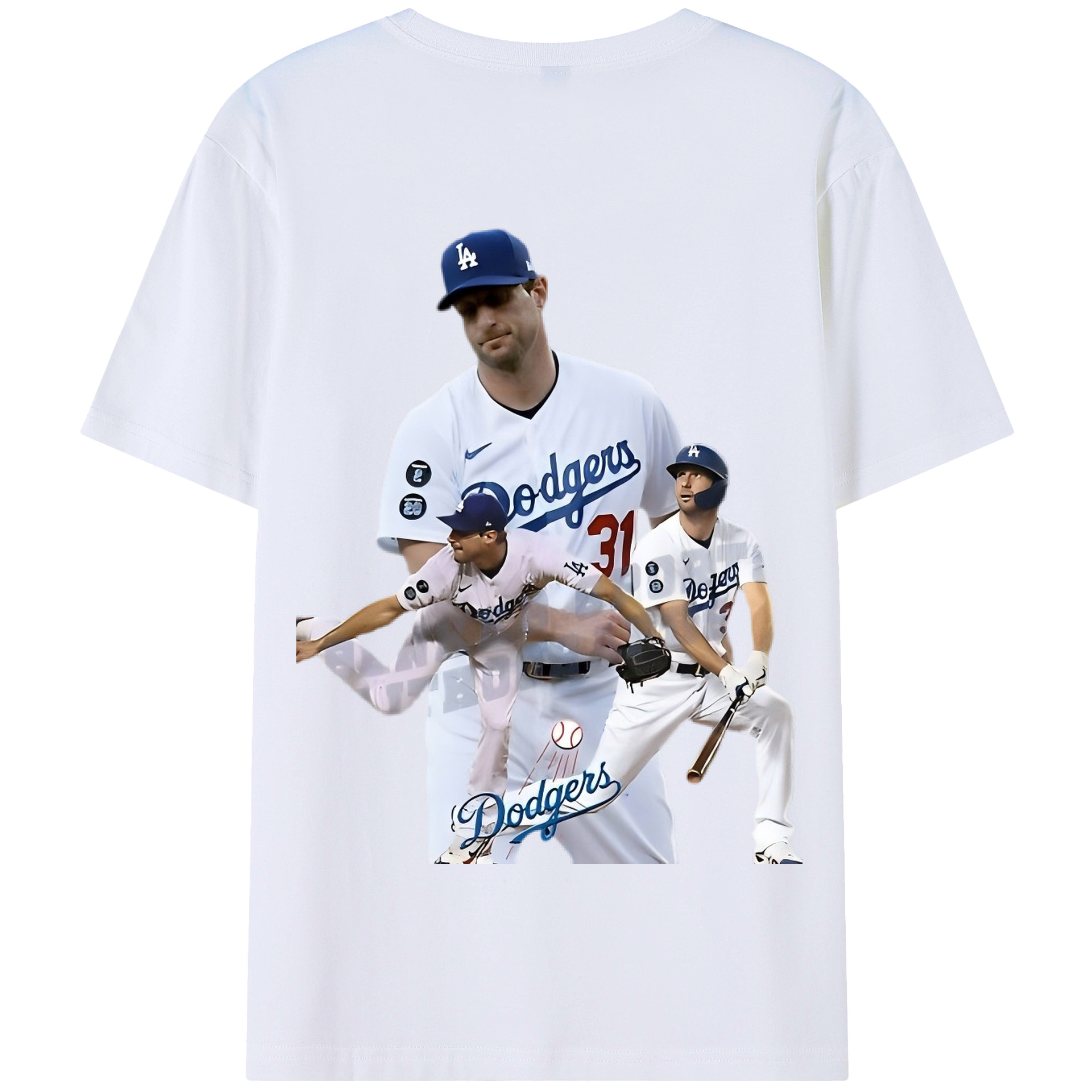  180g Combed Cotton T-Shirt With Back Heat Transfer Print – Soft, Lightweight, Fitted Design – Stylish Casual Wear For Sports & Everyday Use