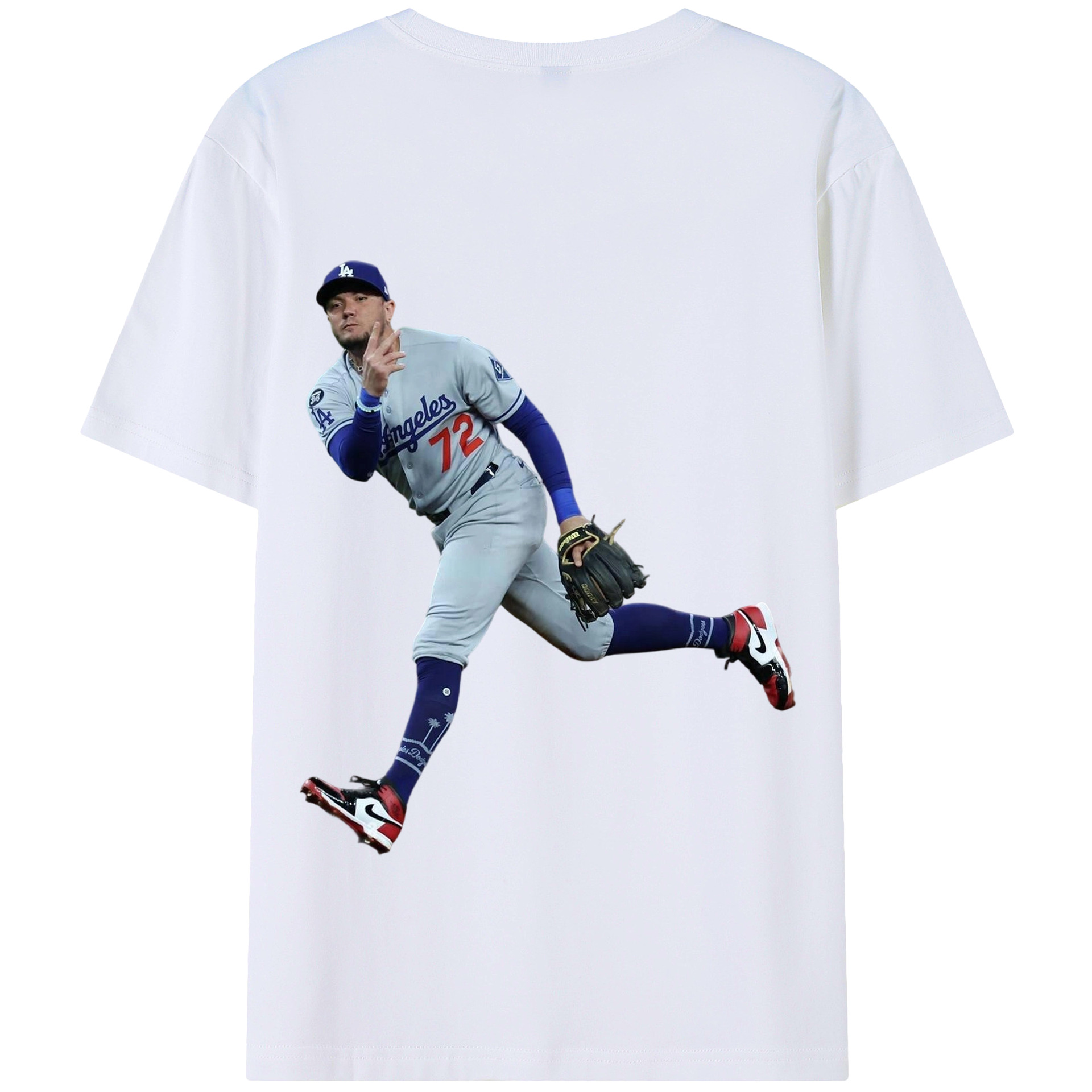  180g Combed Cotton T-Shirt With Back Heat Transfer Print – Soft, Lightweight, Fitted Design – Stylish Casual Wear For Sports & Everyday Use