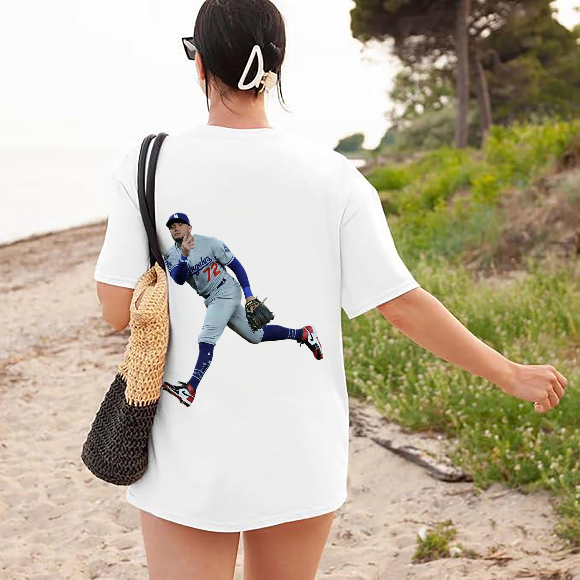  180g Combed Cotton T-Shirt With Back Heat Transfer Print – Soft, Lightweight, Fitted Design – Stylish Casual Wear For Sports & Everyday Use