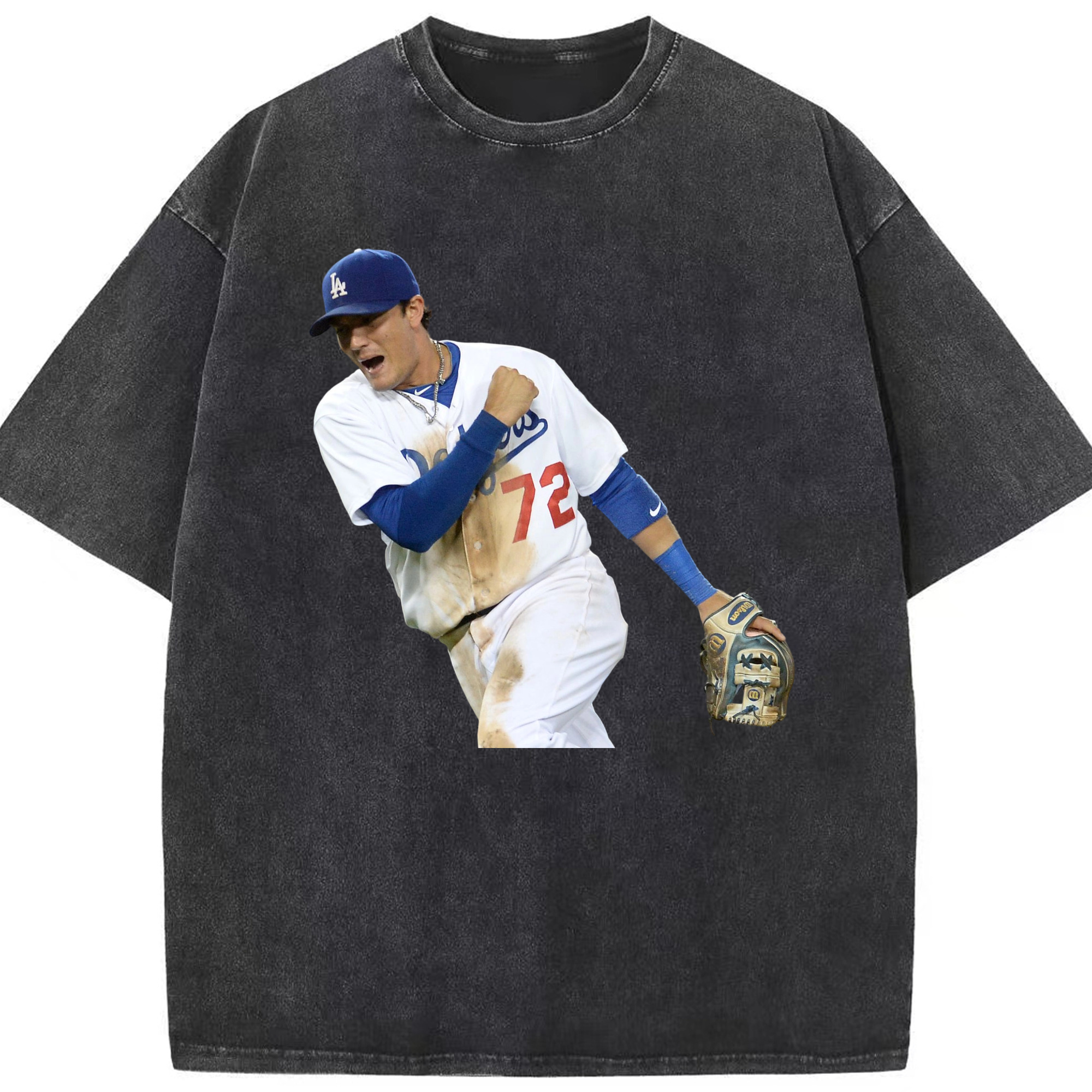  Washed Vintage Look 230g Cotton Oversized T-Shirt With Front Heat Transfer Print – Soft, Lightweight, Stylish Fit – Comfortable Casual Wear For Sports & Everyday Use