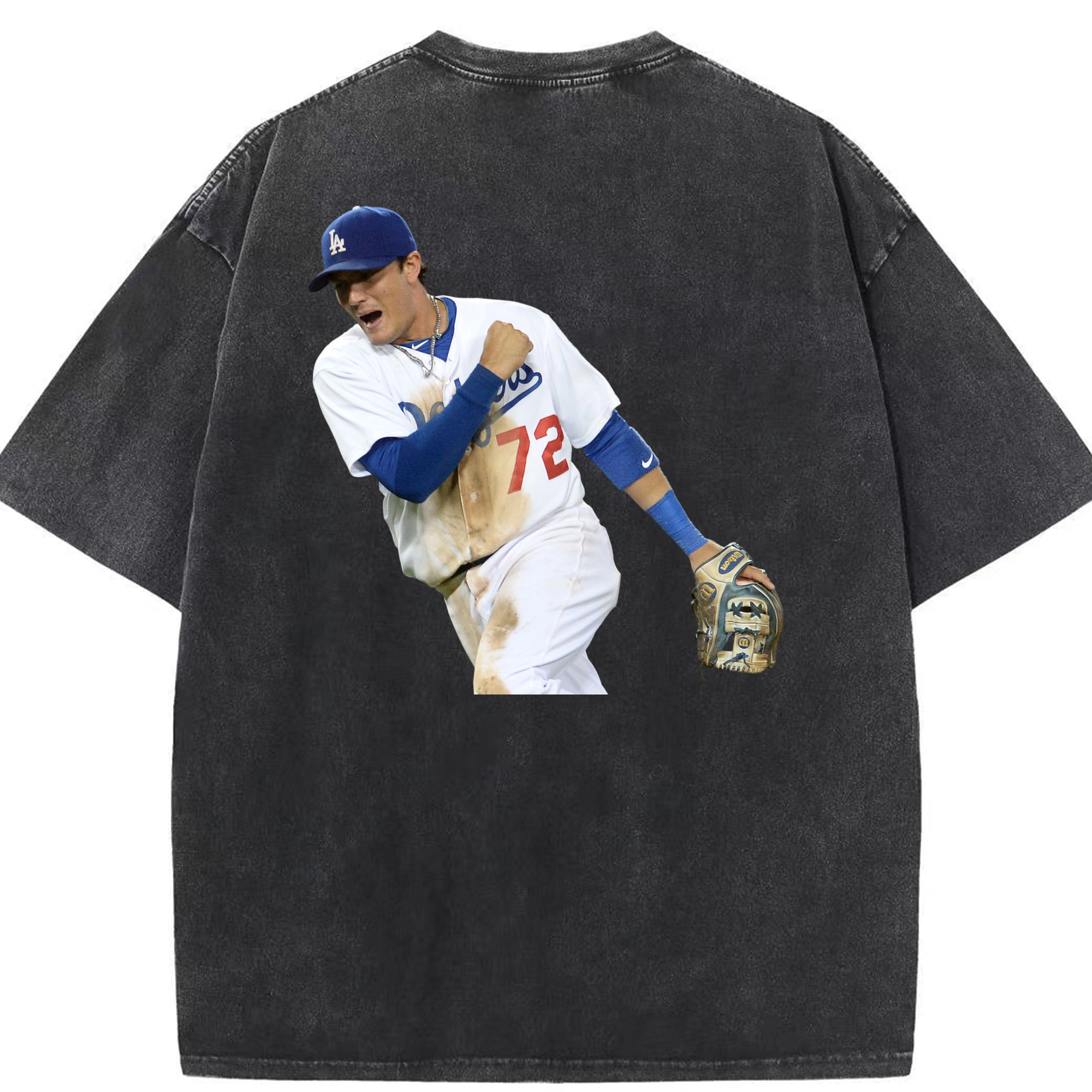  Washed Vintage 230g Cotton Oversized T-Shirt With Back Heat Transfer Print – Soft, Lightweight & Stylish – Comfortable Casual Wear For Sports & Everyday Use