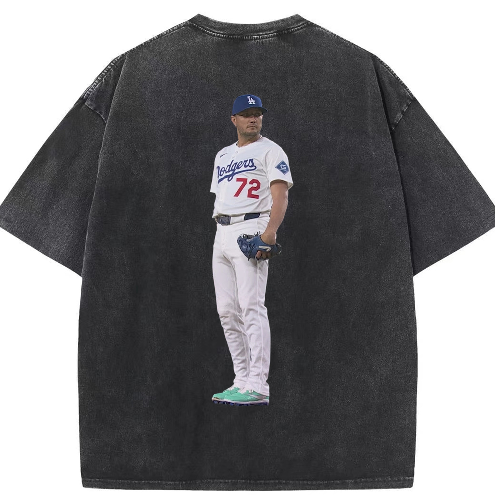  Washed Vintage 230g Cotton Oversized T-Shirt With Back Heat Transfer Print – Soft, Lightweight & Stylish – Comfortable Casual Wear For Sports & Everyday Use