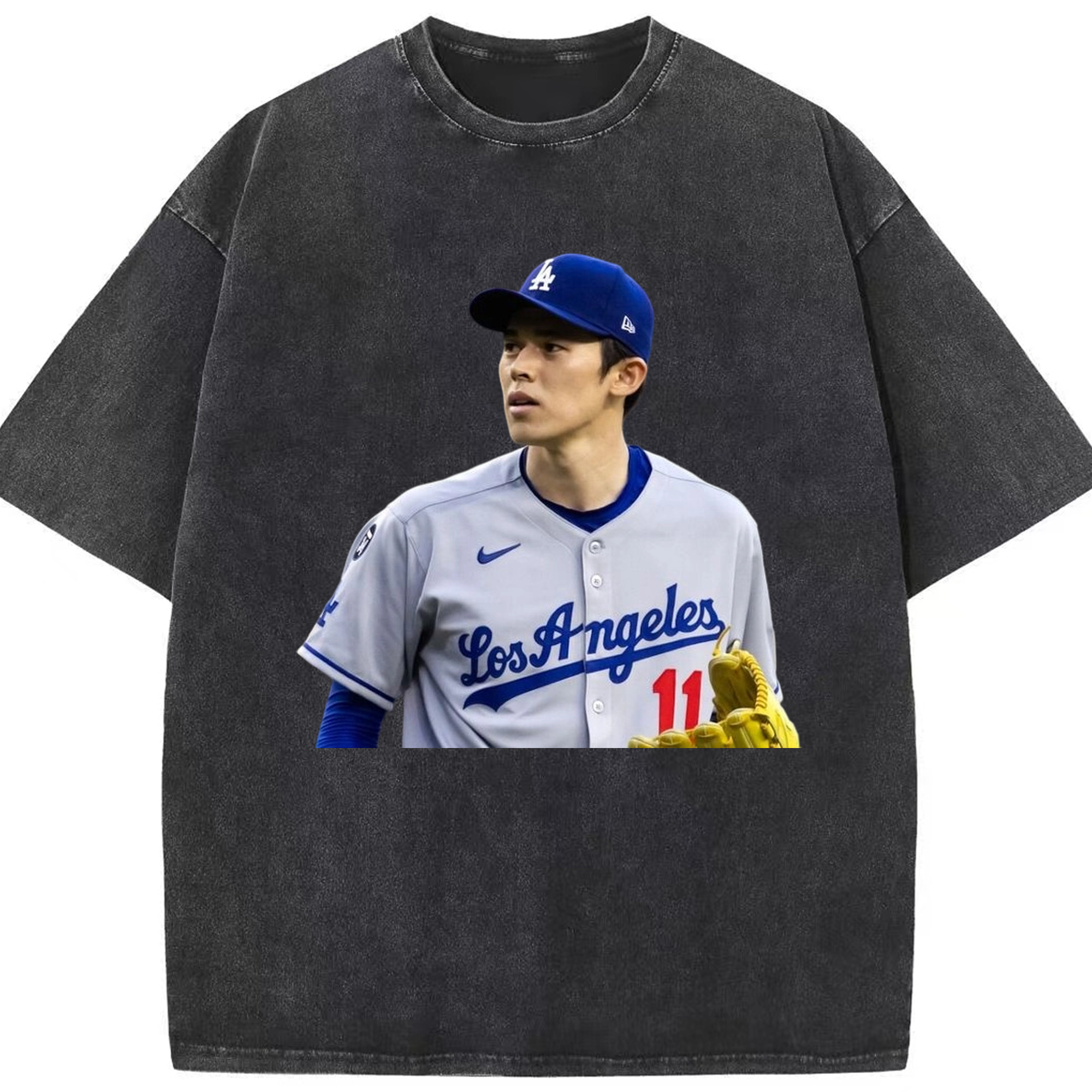  Washed Vintage Look 230g Cotton Oversized T-Shirt With Front Heat Transfer Print – Soft, Lightweight, Stylish Fit – Comfortable Casual Wear For Sports & Everyday Use