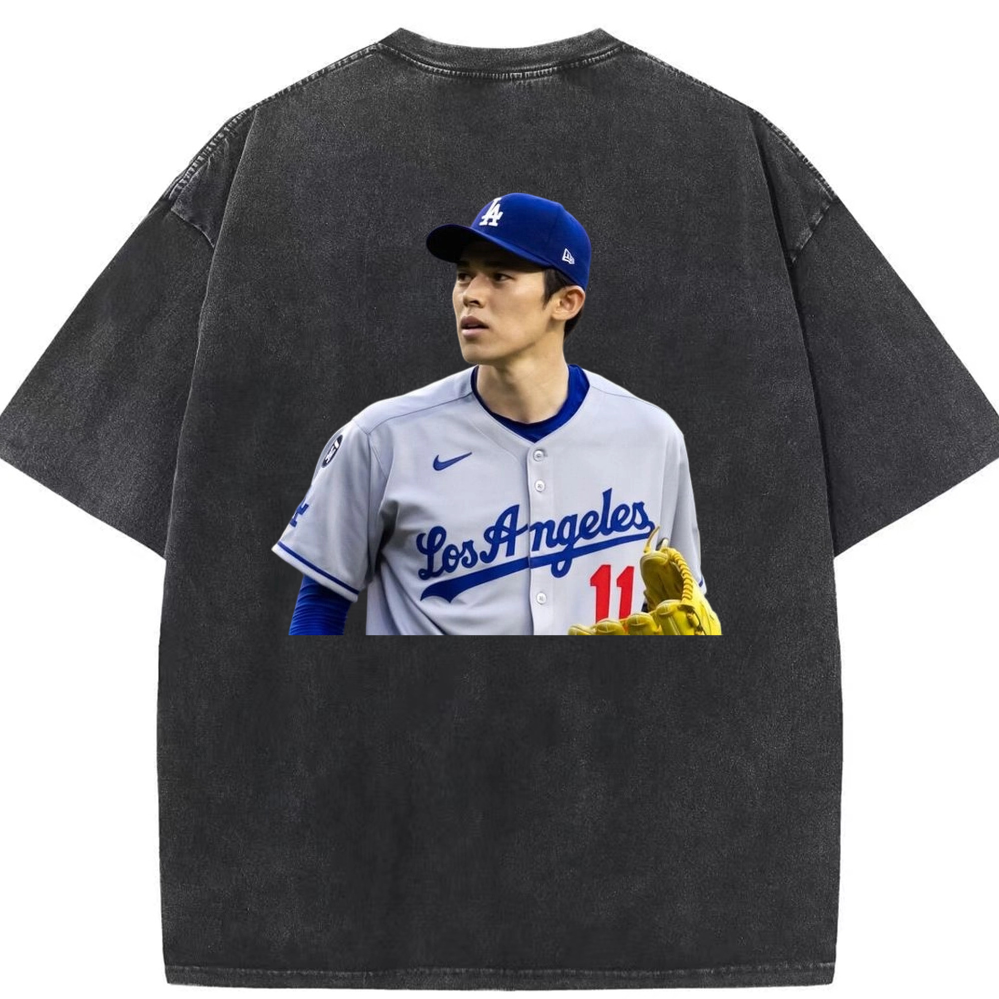  Washed Vintage 230g Cotton Oversized T-Shirt With Back Heat Transfer Print – Soft, Lightweight & Stylish – Comfortable Casual Wear For Sports & Everyday Use