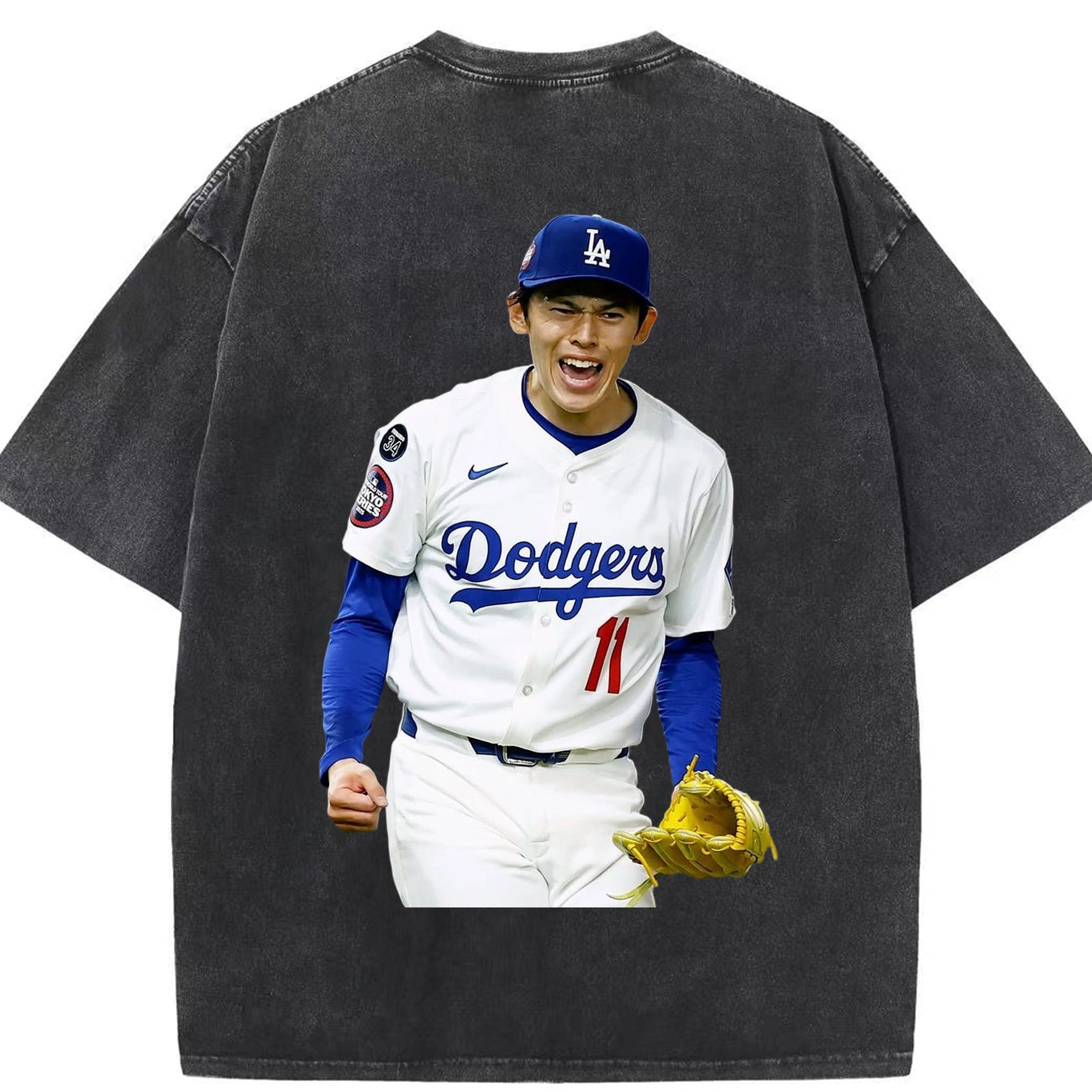  Washed Vintage 230g Cotton Oversized T-Shirt With Back Heat Transfer Print – Soft, Lightweight & Stylish – Comfortable Casual Wear For Sports & Everyday Use