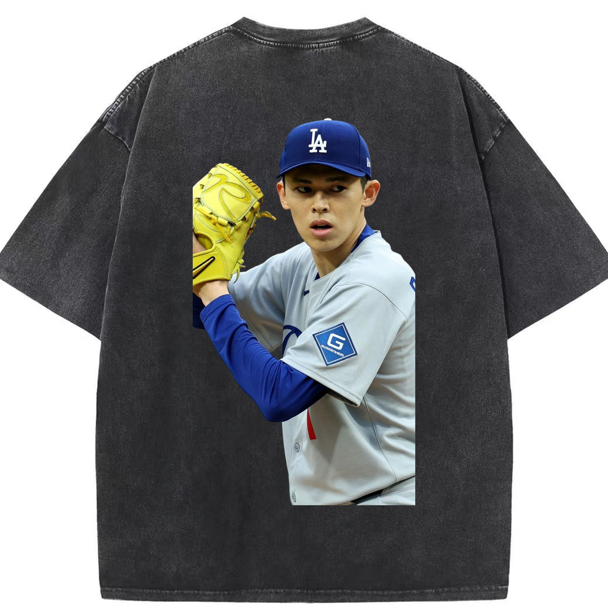  Washed Vintage 230g Cotton Oversized T-Shirt With Back Heat Transfer Print – Soft, Lightweight & Stylish – Comfortable Casual Wear For Sports & Everyday Use