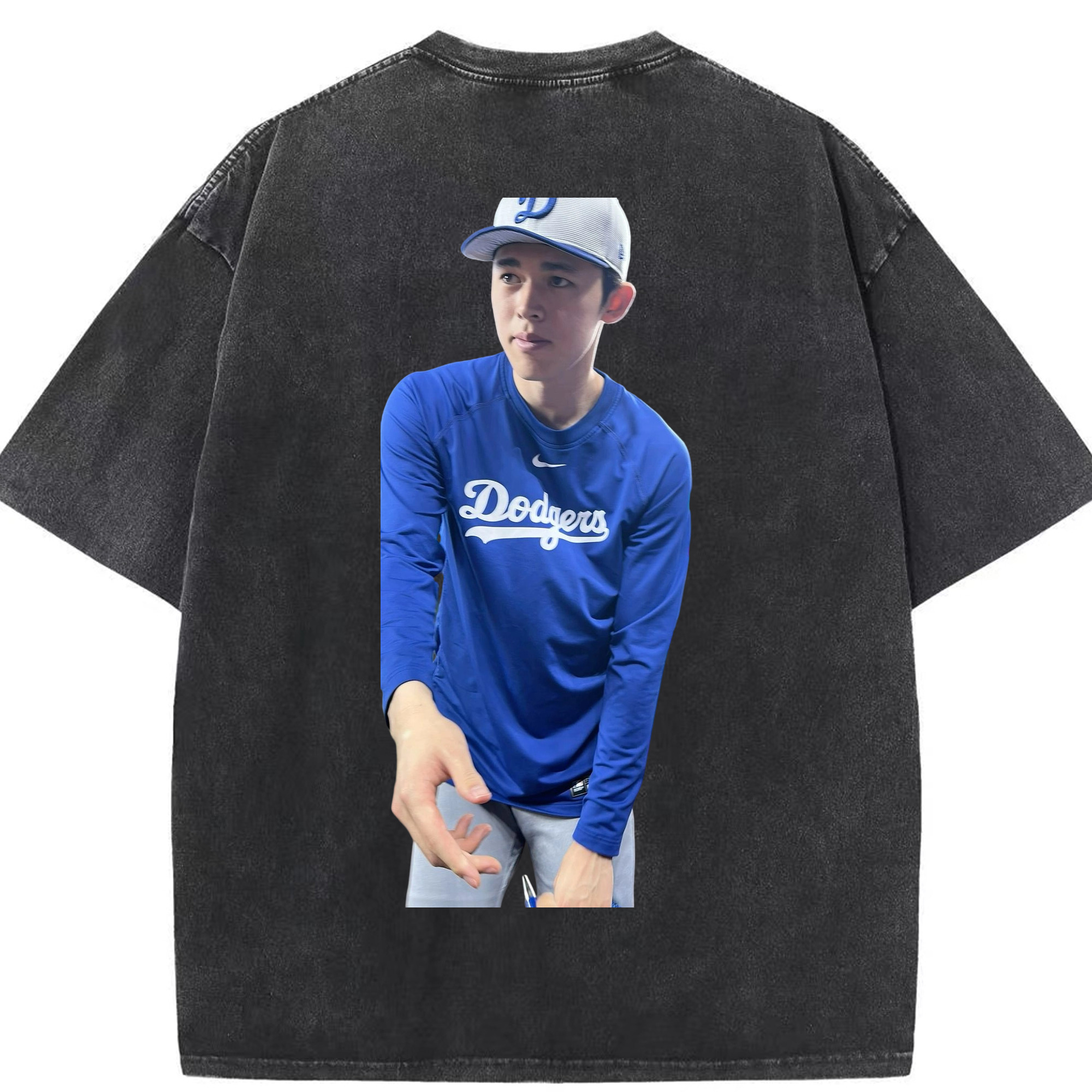  Washed Vintage 230g Cotton Oversized T-Shirt With Back Heat Transfer Print – Soft, Lightweight & Stylish – Comfortable Casual Wear For Sports & Everyday Use