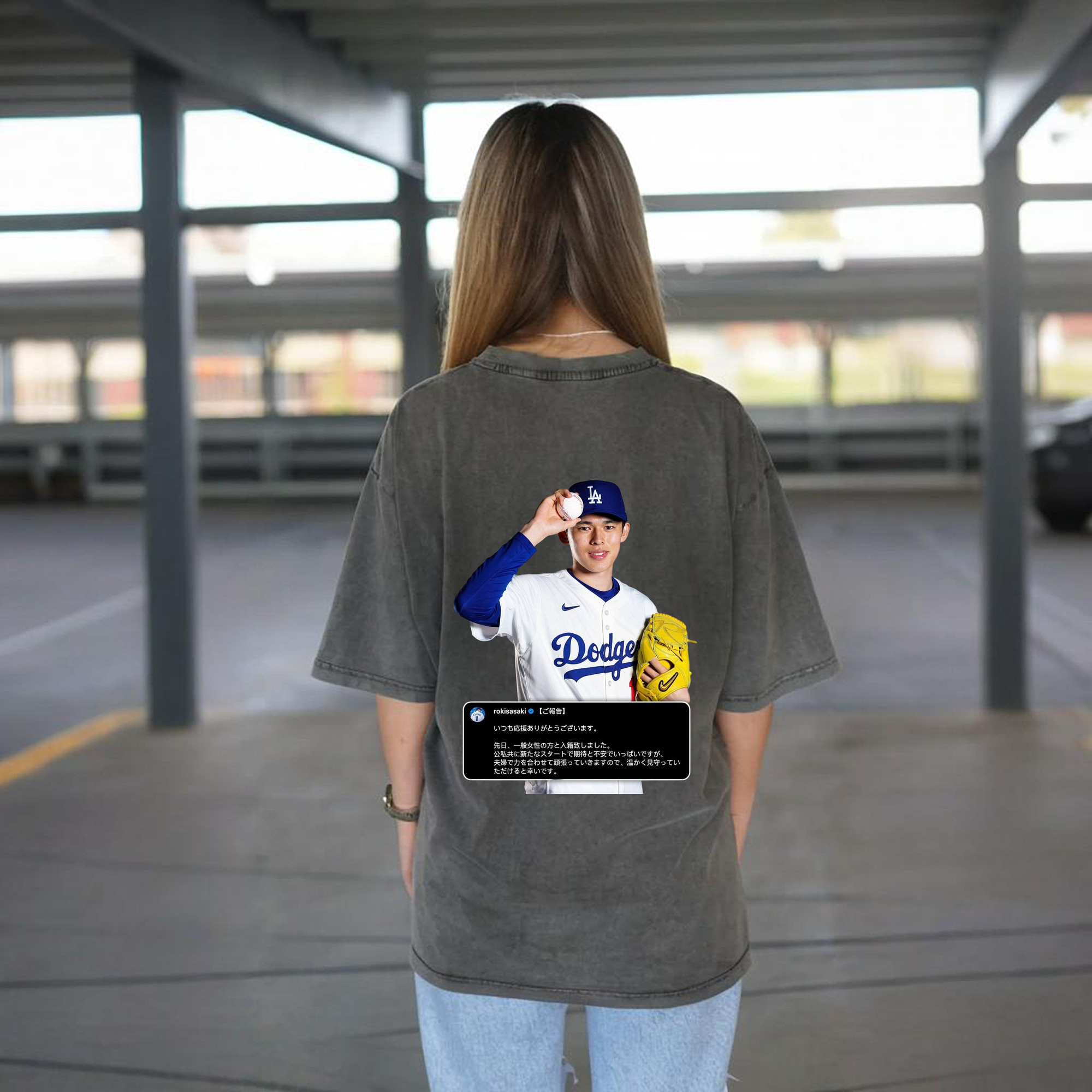  Washed Vintage 230g Cotton Oversized T-Shirt With Back Heat Transfer Print – Soft, Lightweight & Stylish – Comfortable Casual Wear For Sports & Everyday Use