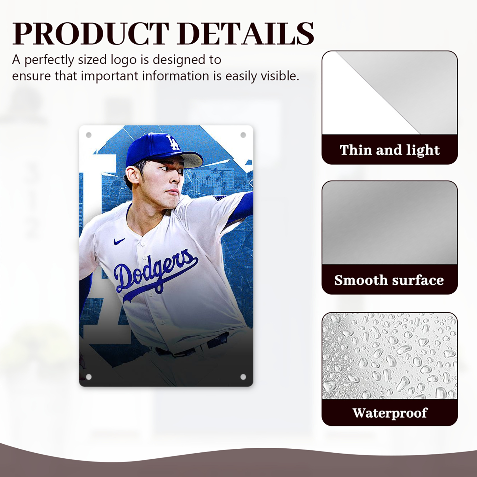  8x12inch Vertical Aluminum Sign - Durable Fade-Resistant Indoor/Outdoor Safety & Information Plaque For Office, Hotel, Restaurant, Bar, Public Spaces