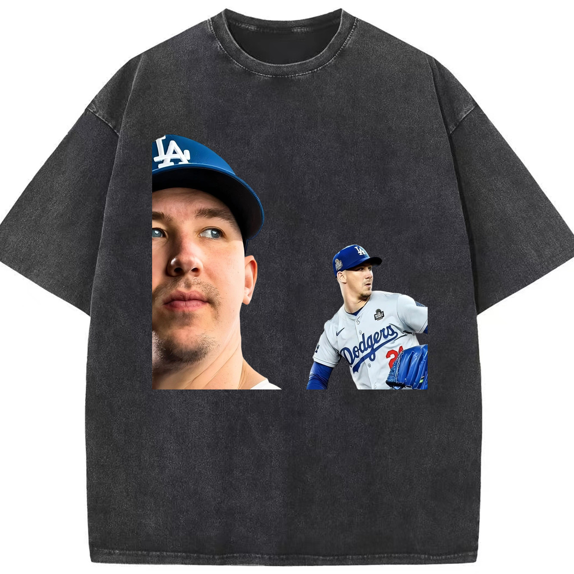  Washed Vintage Look 230g Cotton Oversized T-Shirt With Front Heat Transfer Print – Soft, Lightweight, Stylish Fit – Comfortable Casual Wear For Sports & Everyday Use