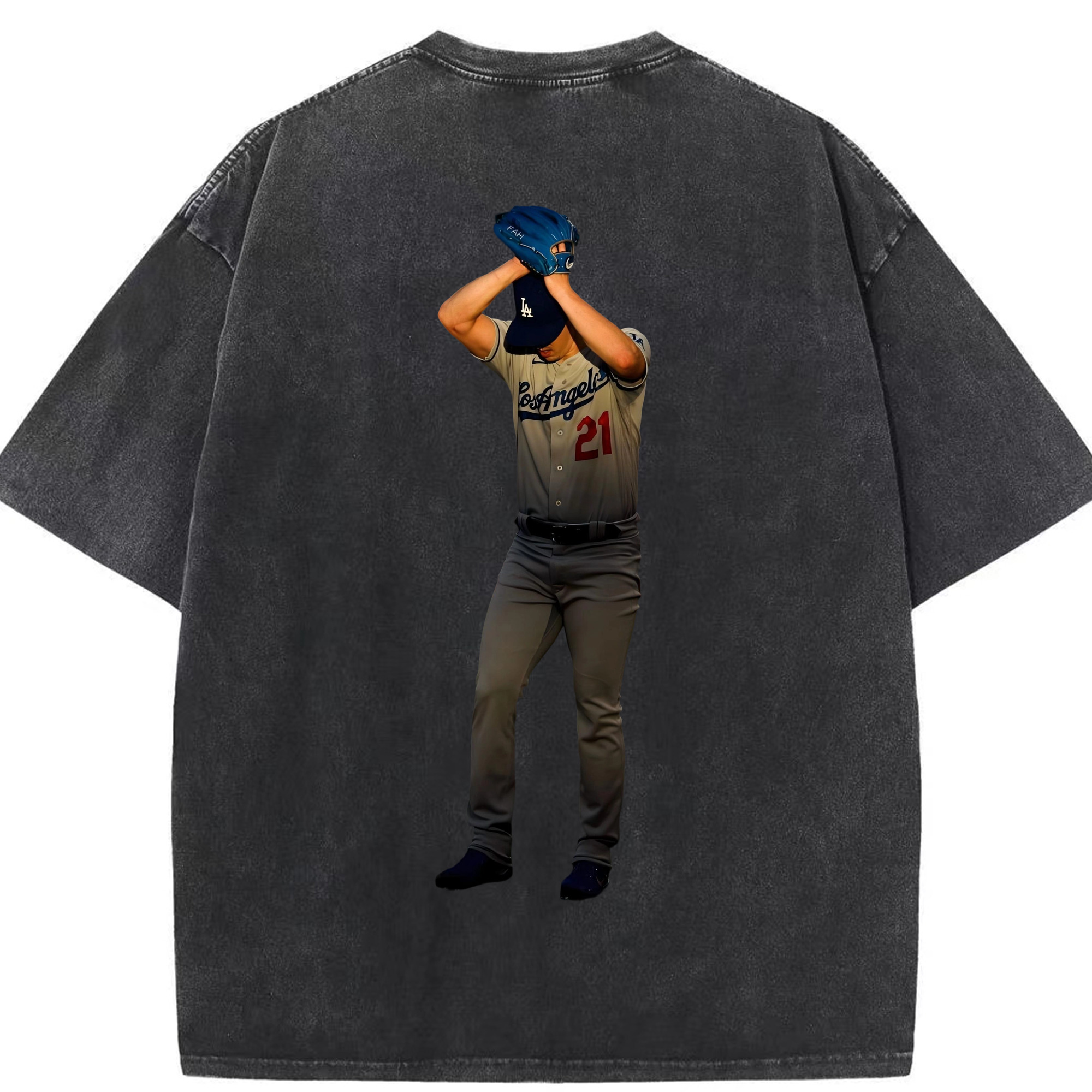  Washed Vintage 230g Cotton Oversized T-Shirt With Back Heat Transfer Print – Soft, Lightweight & Stylish – Comfortable Casual Wear For Sports & Everyday Use