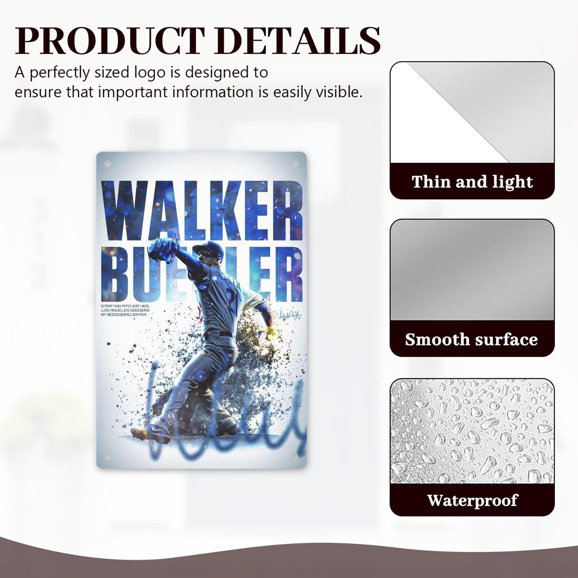  8x12inch Vertical Aluminum Sign - Durable Fade-Resistant Indoor/Outdoor Safety & Information Plaque For Office, Hotel, Restaurant, Bar, Public Spaces