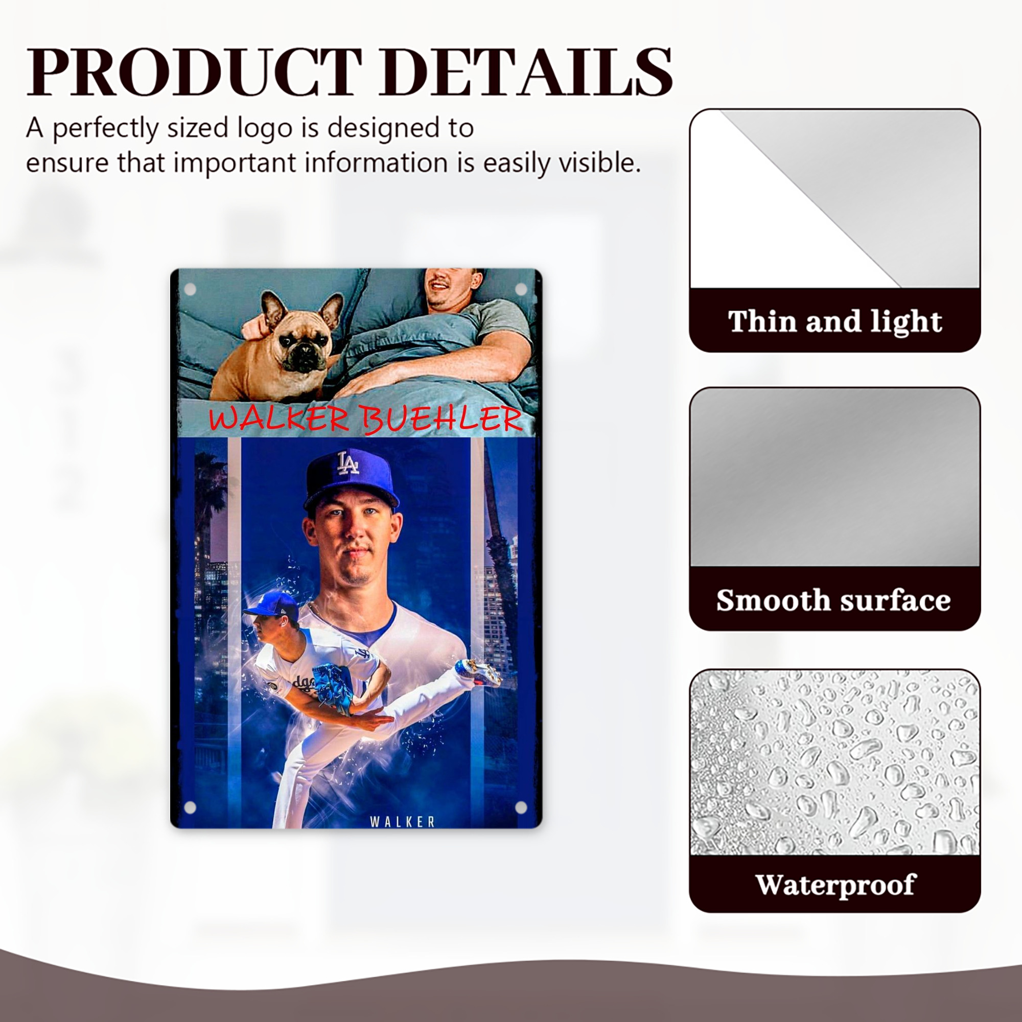  8x12inch Vertical Aluminum Sign - Durable Fade-Resistant Indoor/Outdoor Safety & Information Plaque For Office, Hotel, Restaurant, Bar, Public Spaces