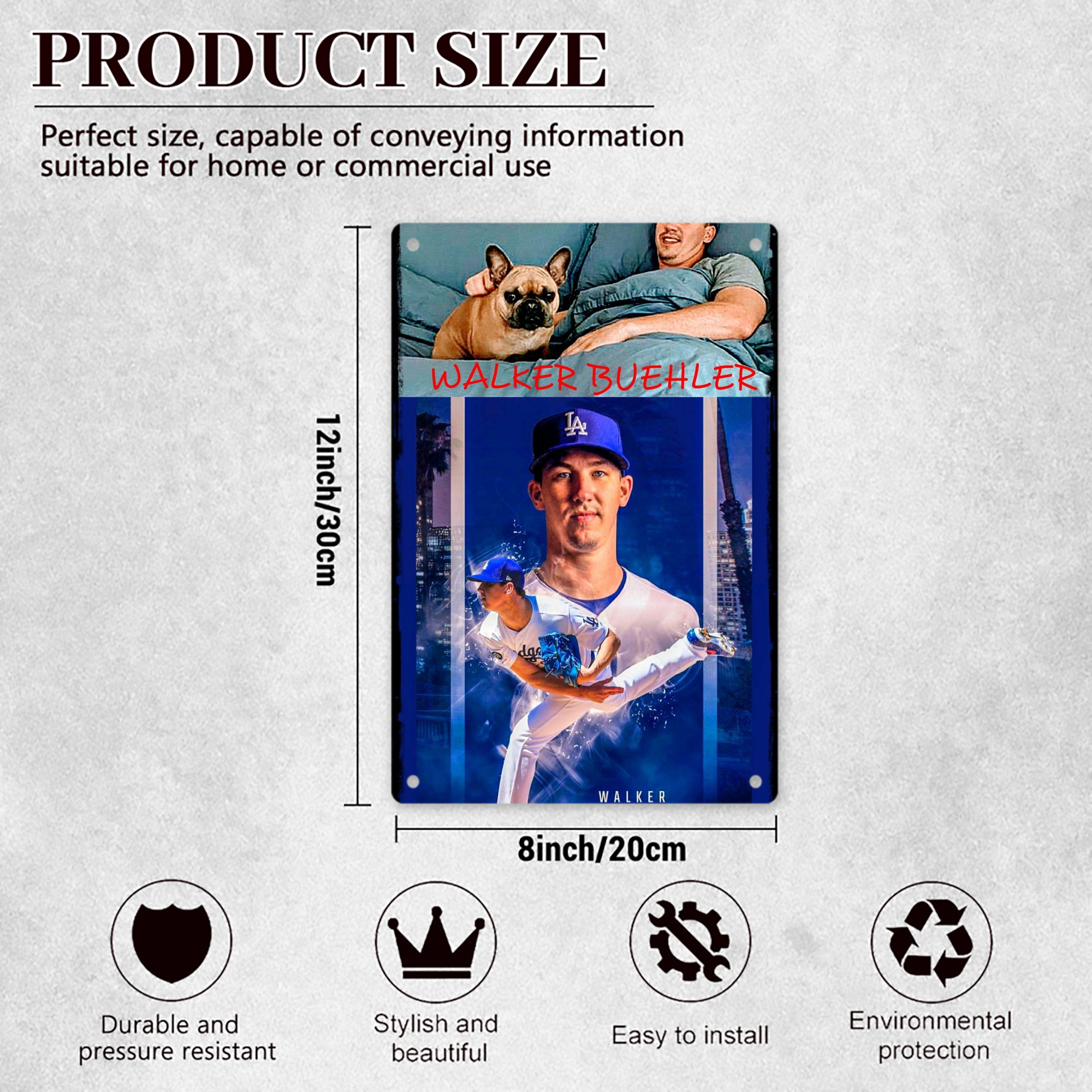  8x12inch Vertical Aluminum Sign - Durable Fade-Resistant Indoor/Outdoor Safety & Information Plaque For Office, Hotel, Restaurant, Bar, Public Spaces