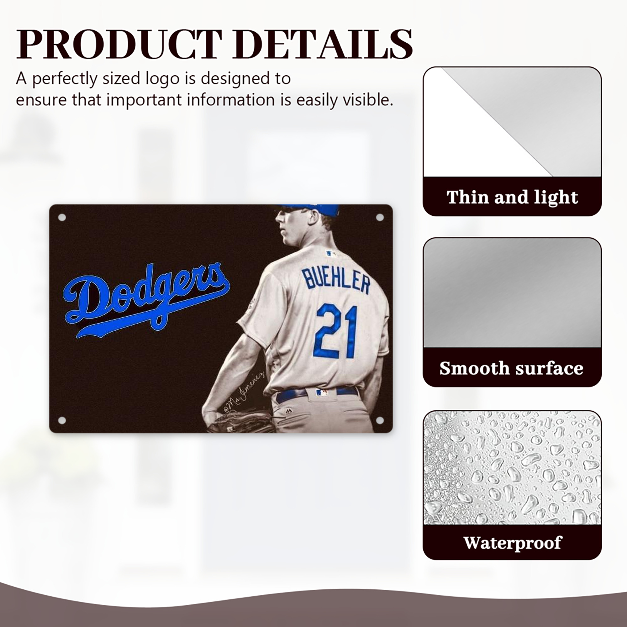  Decorative Aluminum Plaque – Horizontal Design – Durable, Stylish, Easy To Install – Ideal For Home, Office, Bar, And More