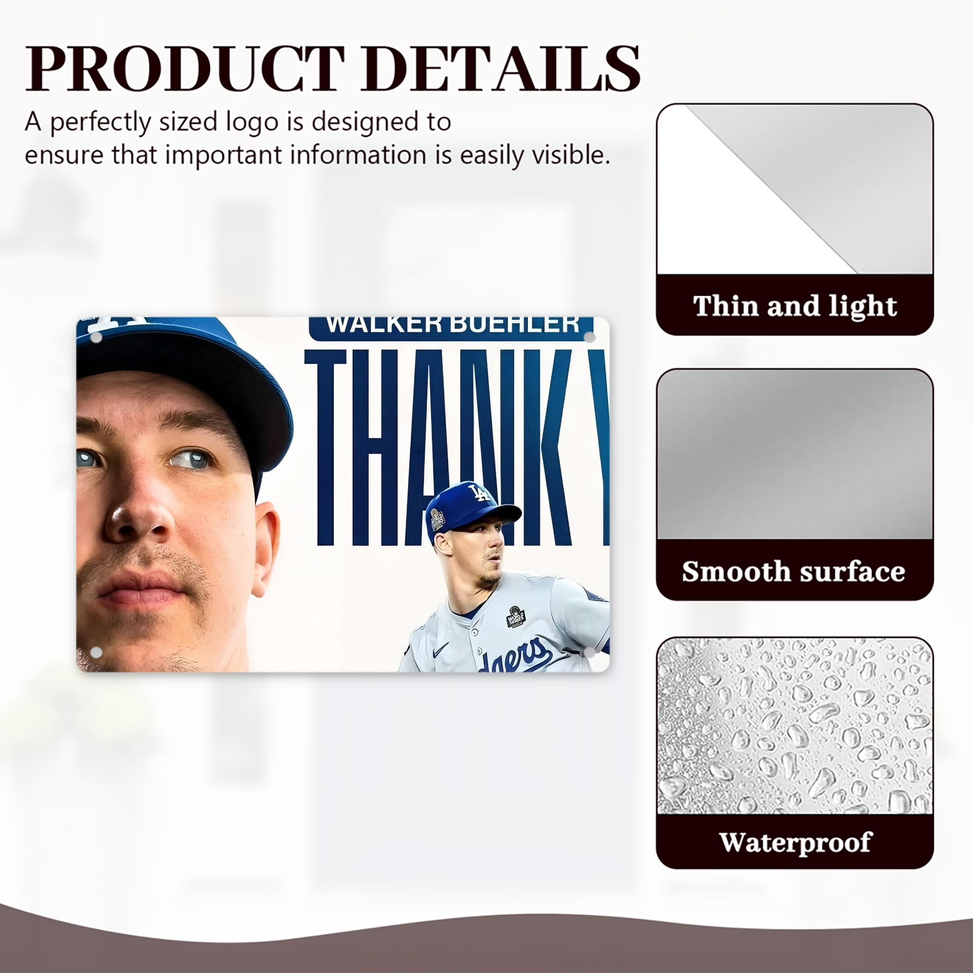  Decorative Aluminum Plaque – Horizontal Design – Durable, Stylish, Easy To Install – Ideal For Home, Office, Bar, And More