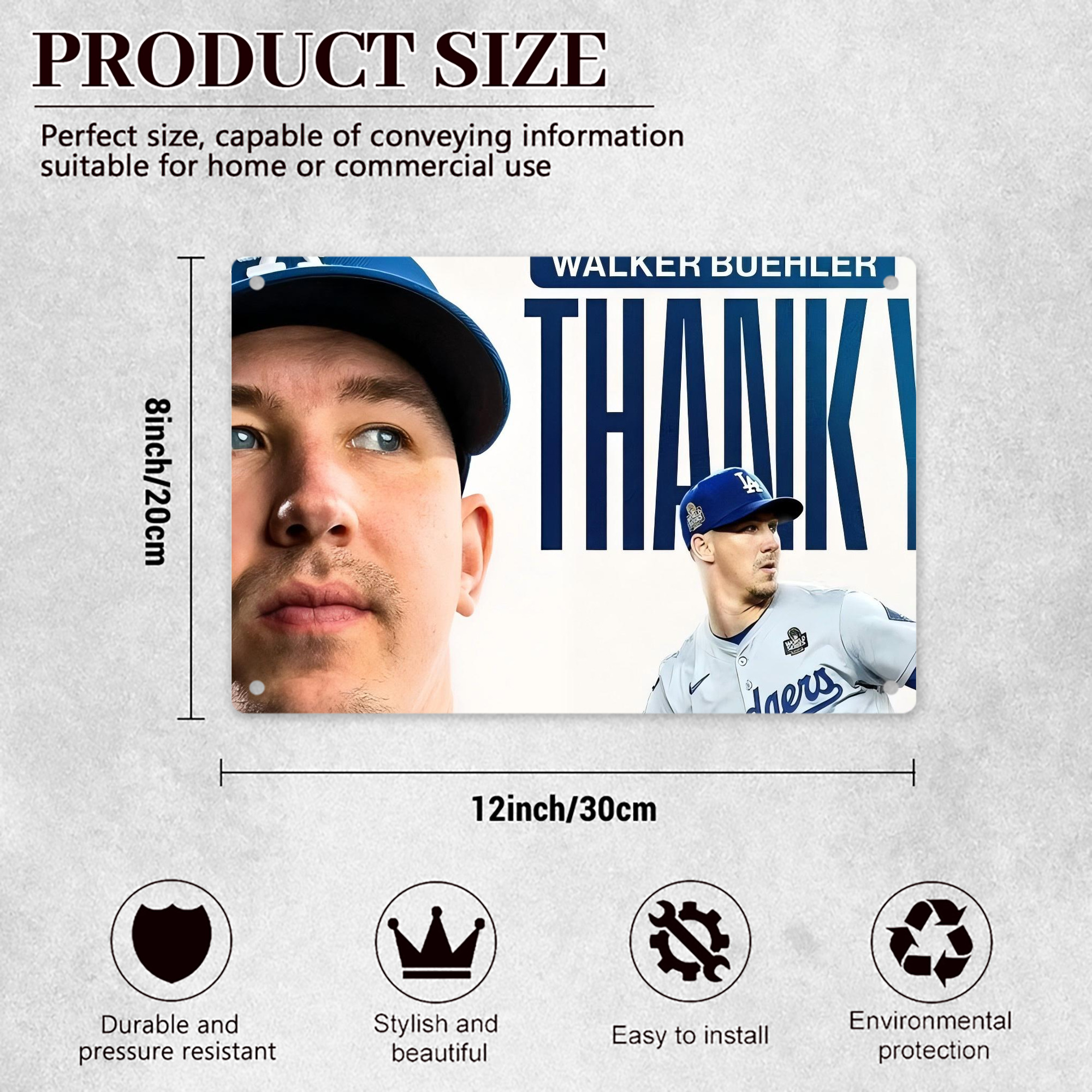  Decorative Aluminum Plaque – Horizontal Design – Durable, Stylish, Easy To Install – Ideal For Home, Office, Bar, And More