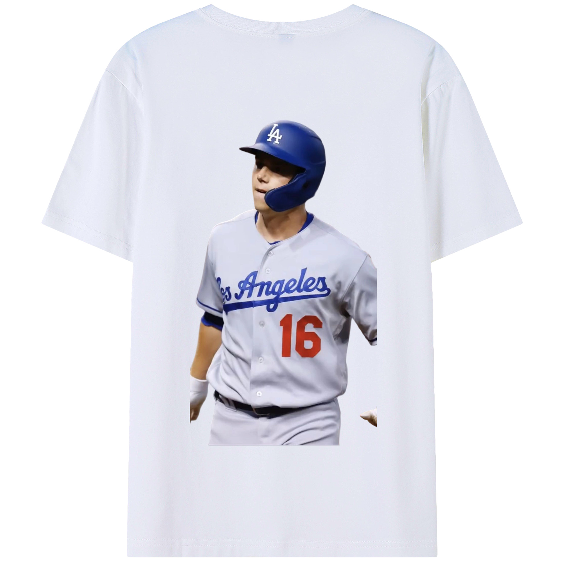  180g Combed Cotton T-Shirt With Back Heat Transfer Print – Soft, Lightweight, Fitted Design – Stylish Casual Wear For Sports & Everyday Use