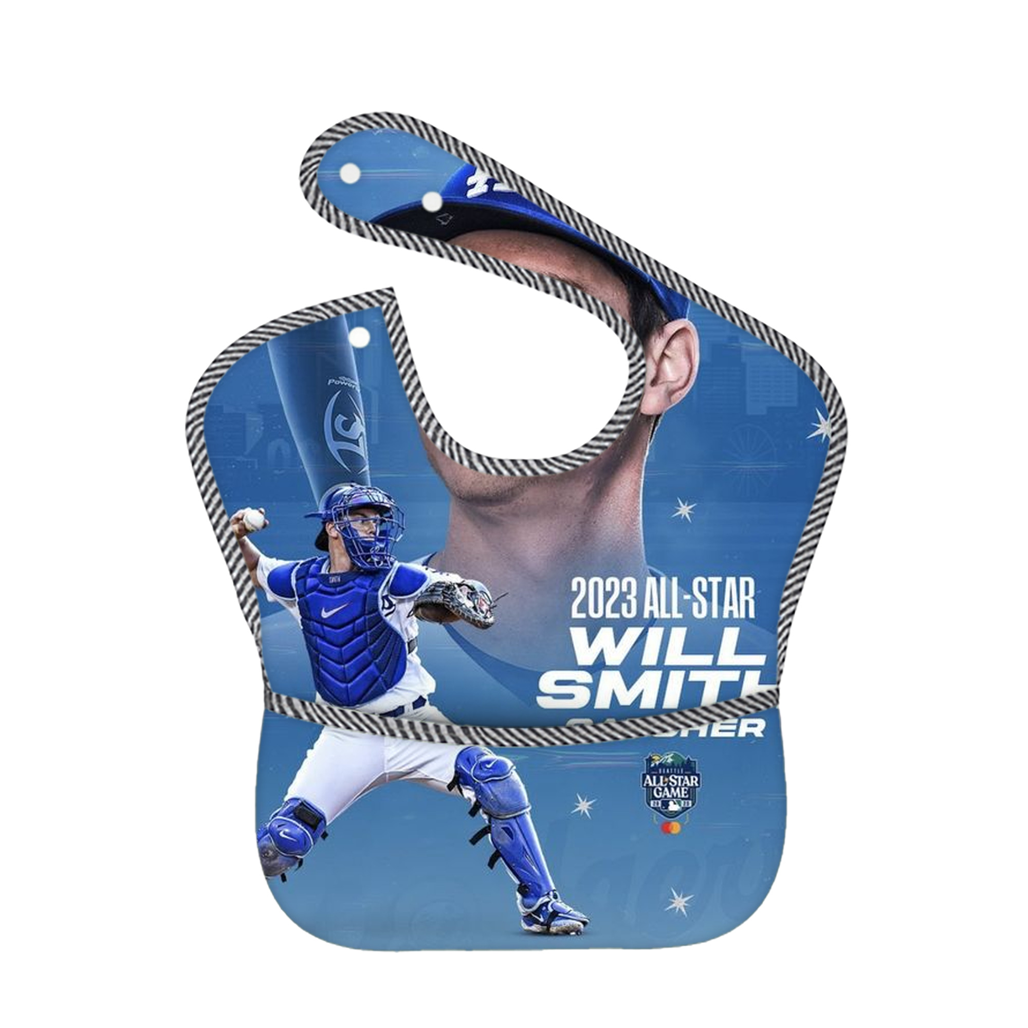  Adjustable Waterproof Toddler Bib – Full-Print Durable Polyester – Foldable Crumb Pocket – Easy Snap Closure – Soft