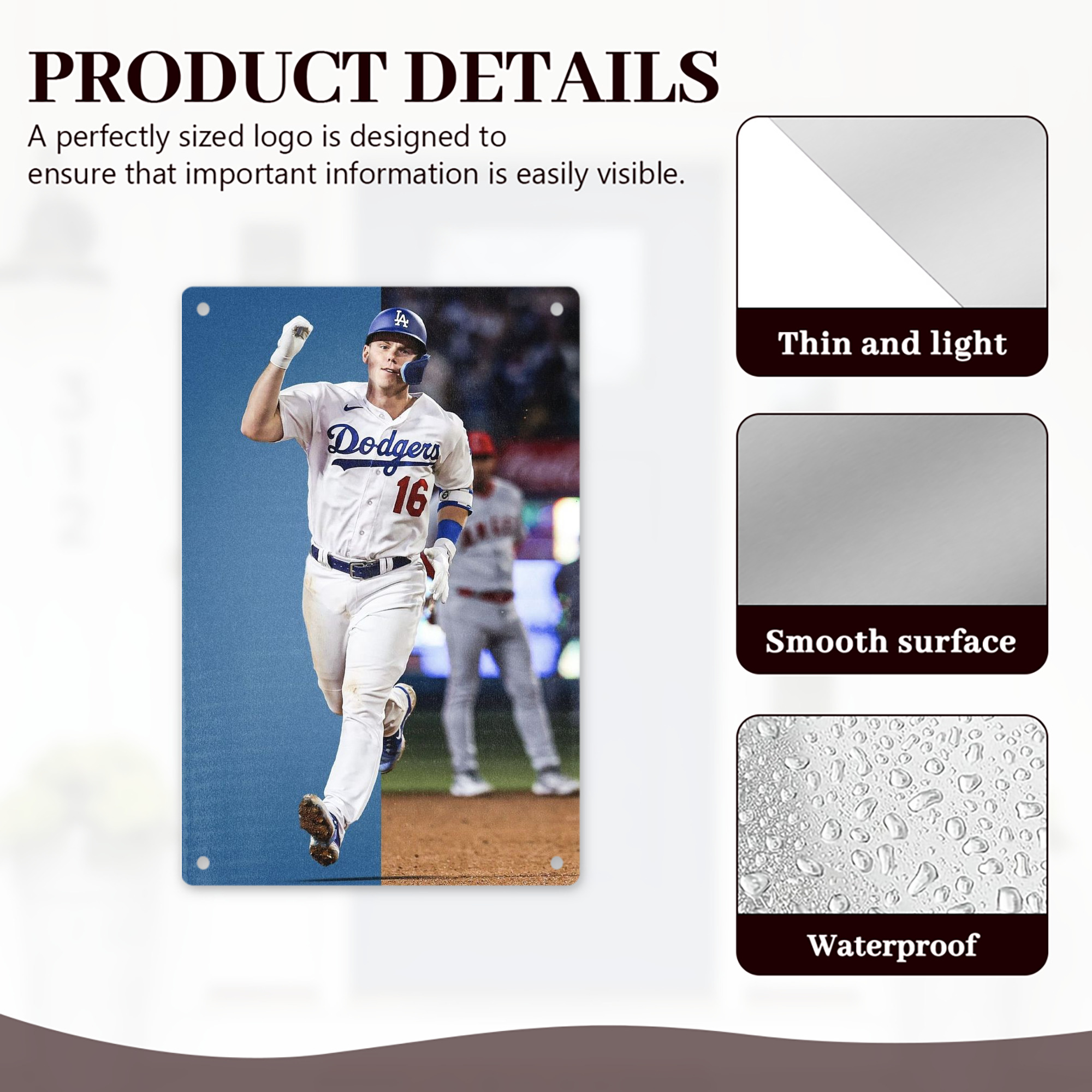  8x12inch Vertical Aluminum Sign - Durable Fade-Resistant Indoor/Outdoor Safety & Information Plaque For Office, Hotel, Restaurant, Bar, Public Spaces