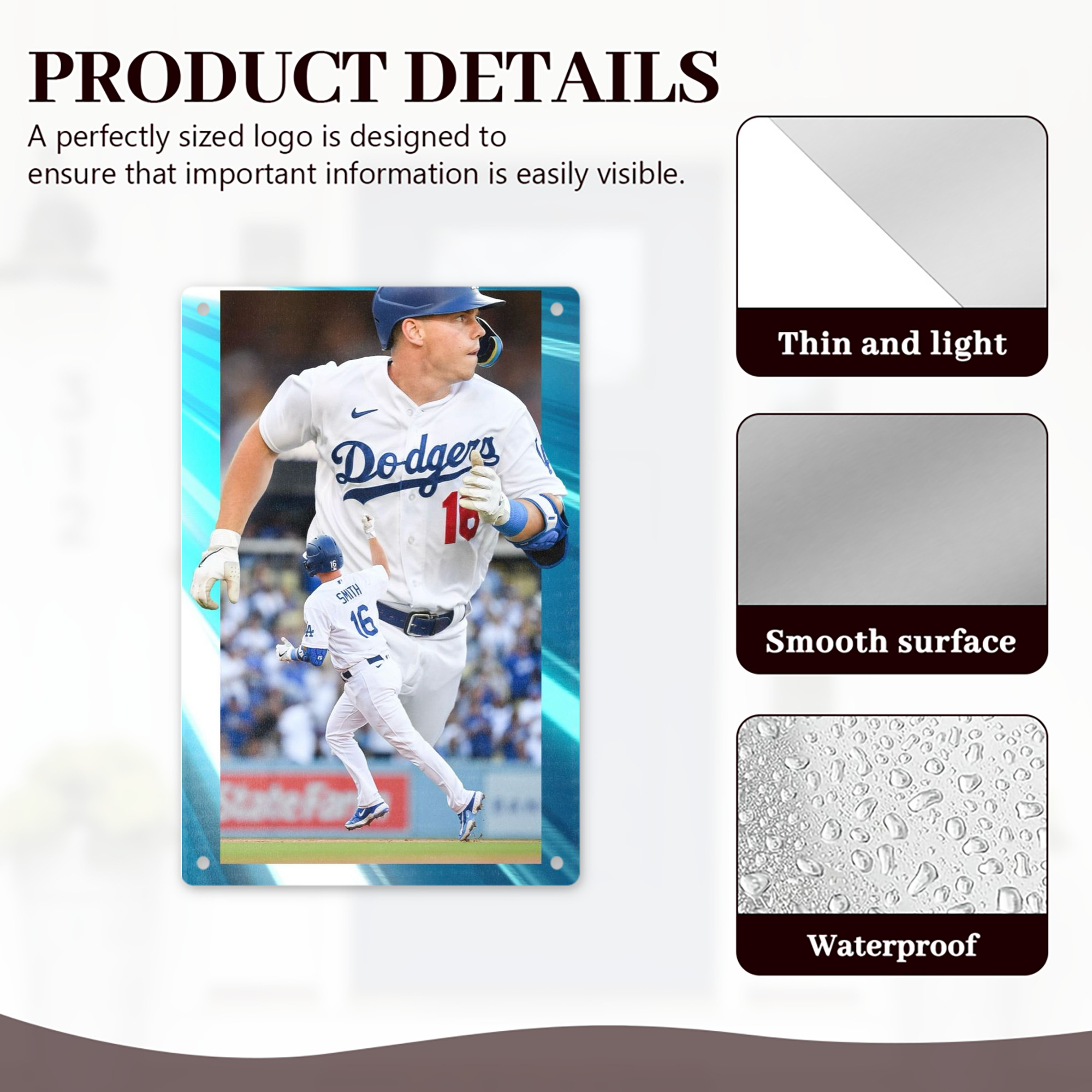  8x12inch Vertical Aluminum Sign - Durable Fade-Resistant Indoor/Outdoor Safety & Information Plaque For Office, Hotel, Restaurant, Bar, Public Spaces