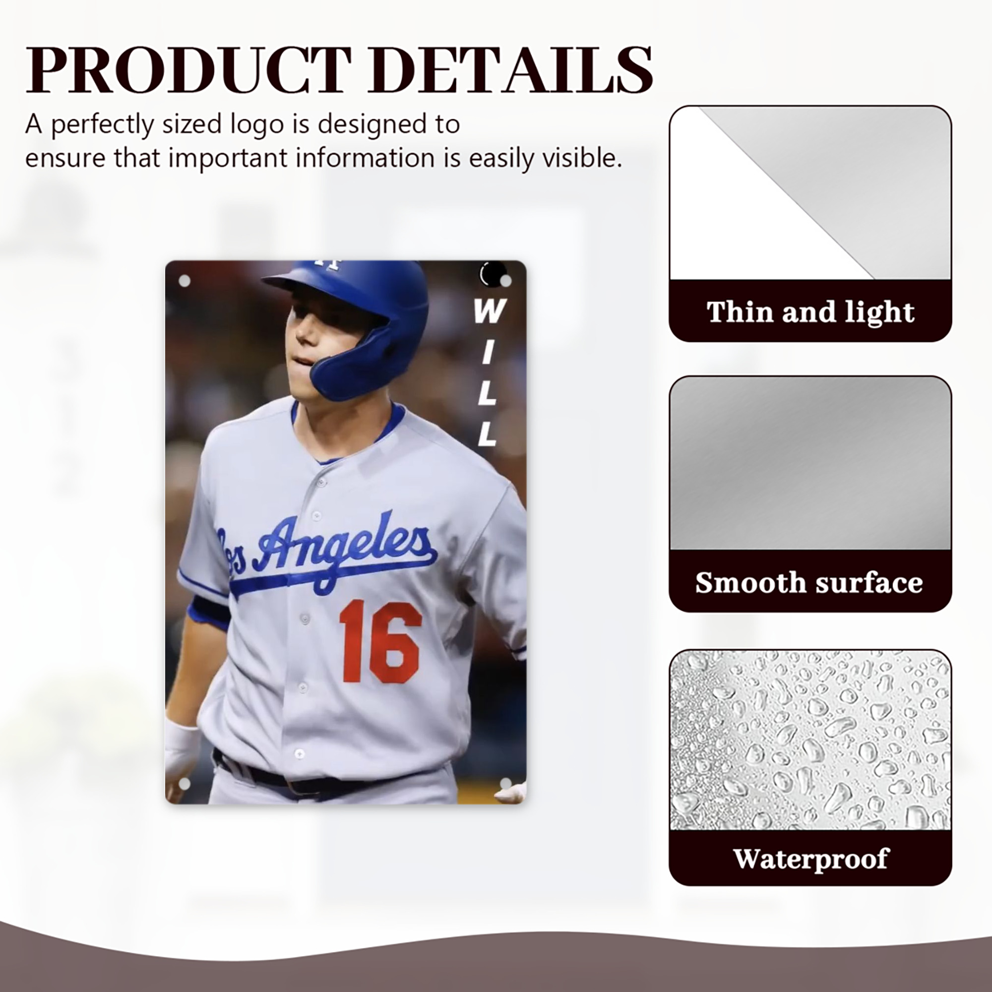  8x12inch Vertical Aluminum Sign - Durable Fade-Resistant Indoor/Outdoor Safety & Information Plaque For Office, Hotel, Restaurant, Bar, Public Spaces