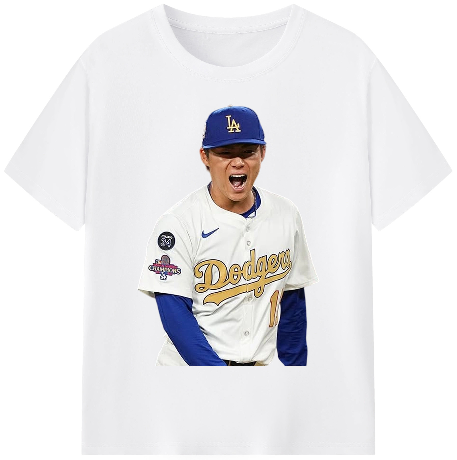  180g Cotton T-Shirt With Front Heat Transfer Print – Soft, Lightweight, Fitted Design – Comfortable Casual Wear For Sports & Everyday Use