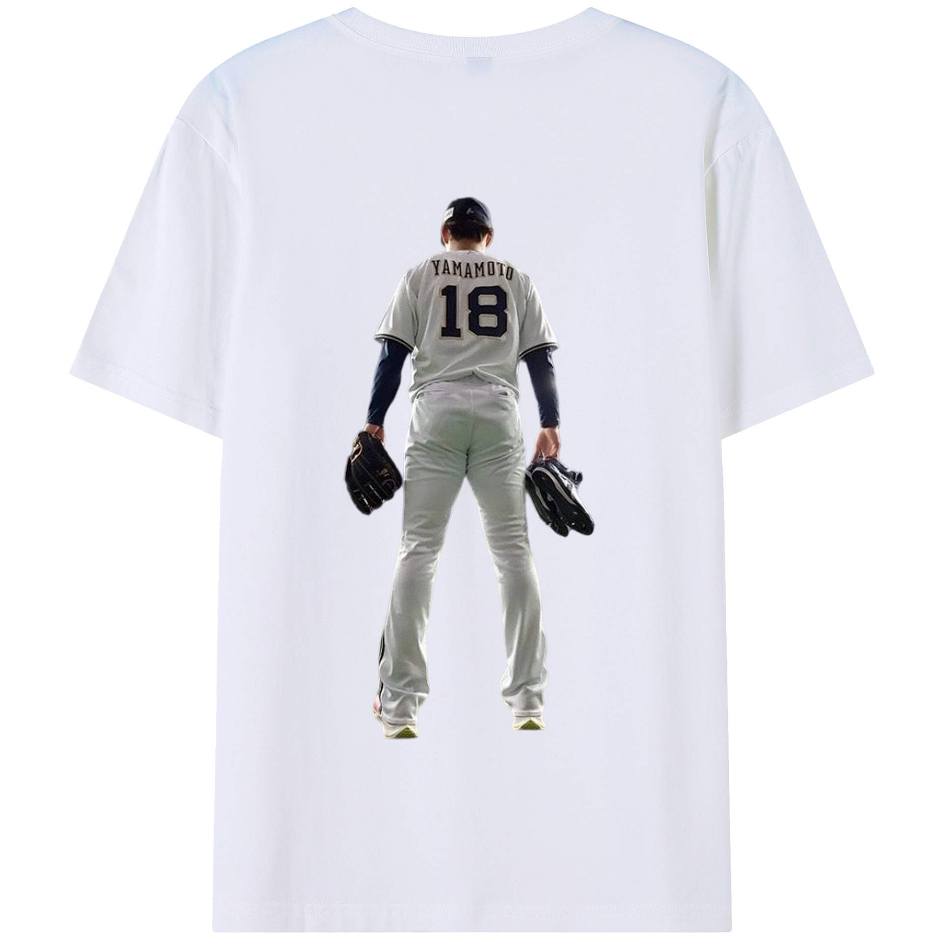  180g Combed Cotton T-Shirt With Back Heat Transfer Print – Soft, Lightweight, Fitted Design – Stylish Casual Wear For Sports & Everyday Use