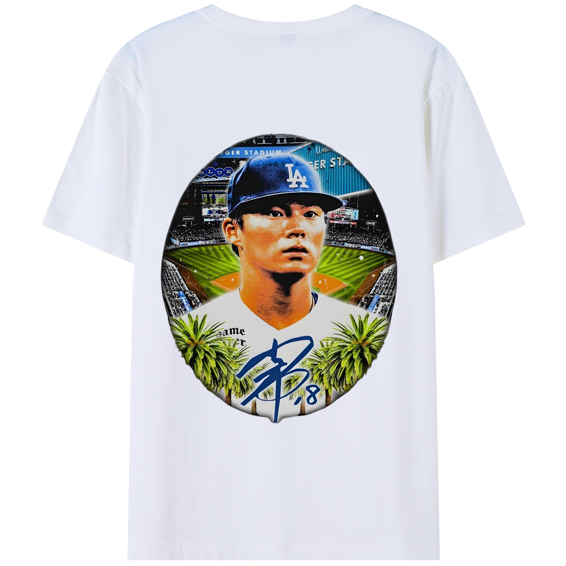  180g Combed Cotton T-Shirt With Back Heat Transfer Print – Soft, Lightweight, Fitted Design – Stylish Casual Wear For Sports & Everyday Use