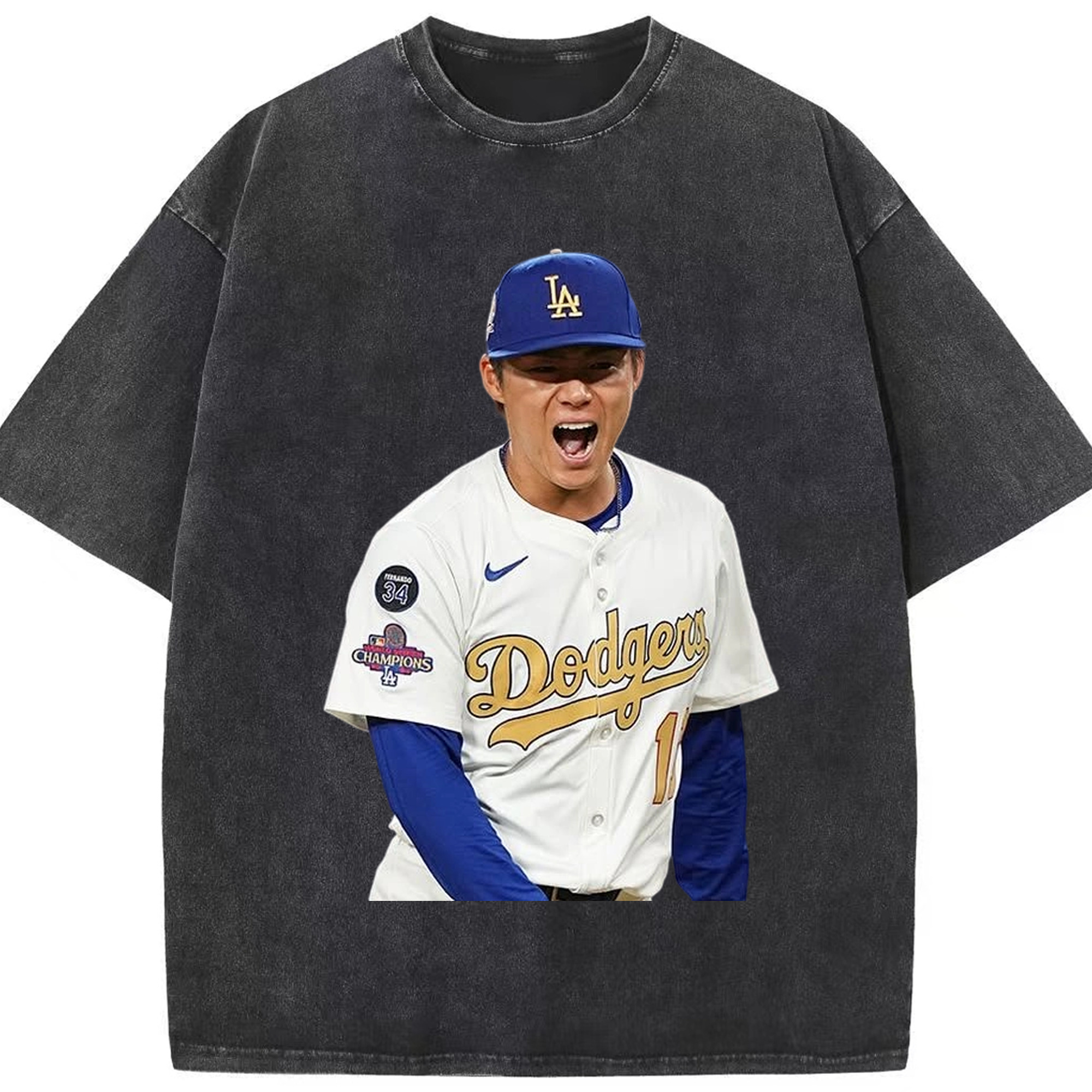  Washed Vintage Look 230g Cotton Oversized T-Shirt With Front Heat Transfer Print – Soft, Lightweight, Stylish Fit – Comfortable Casual Wear For Sports & Everyday Use