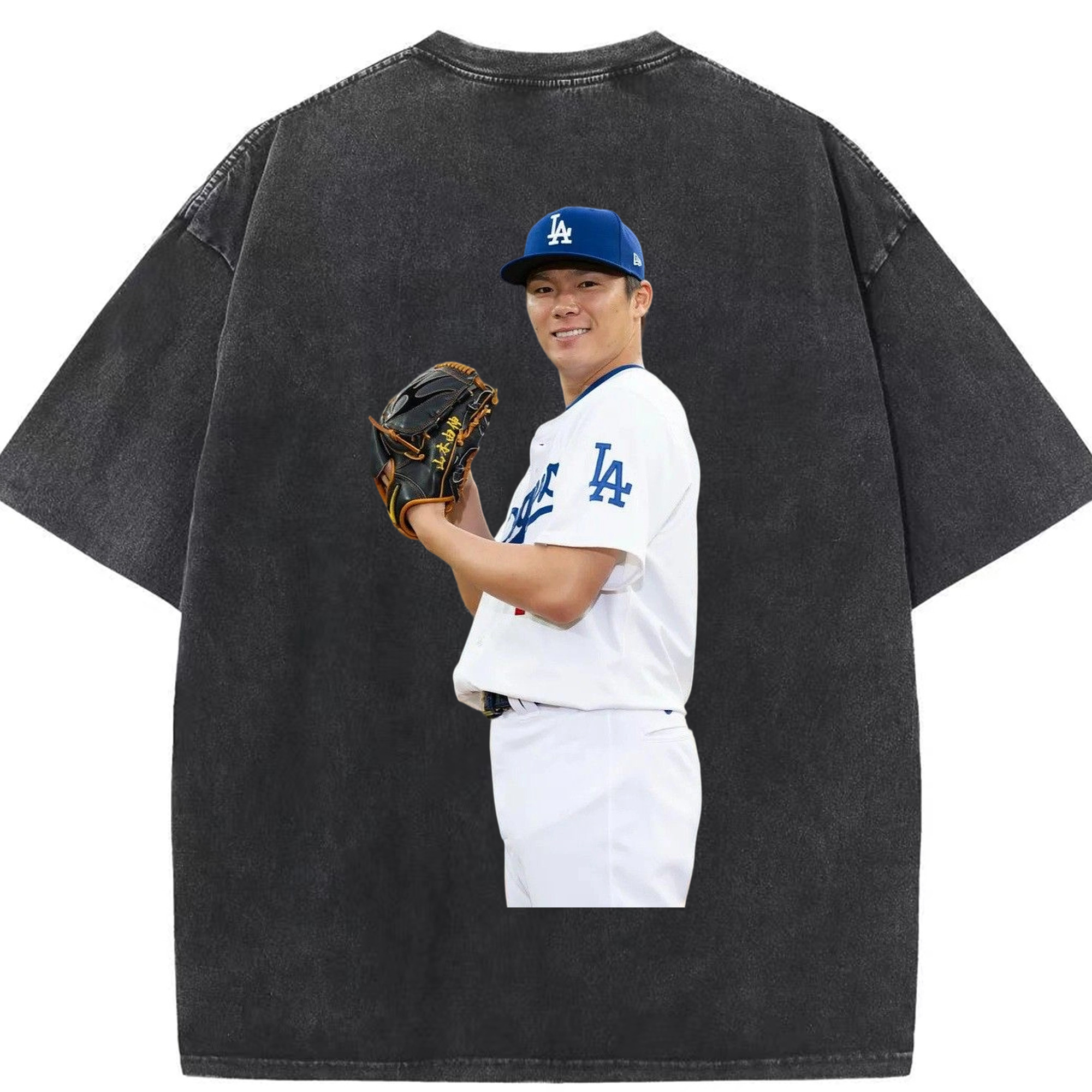  Washed Vintage 230g Cotton Oversized T-Shirt With Back Heat Transfer Print – Soft, Lightweight & Stylish – Comfortable Casual Wear For Sports & Everyday Use