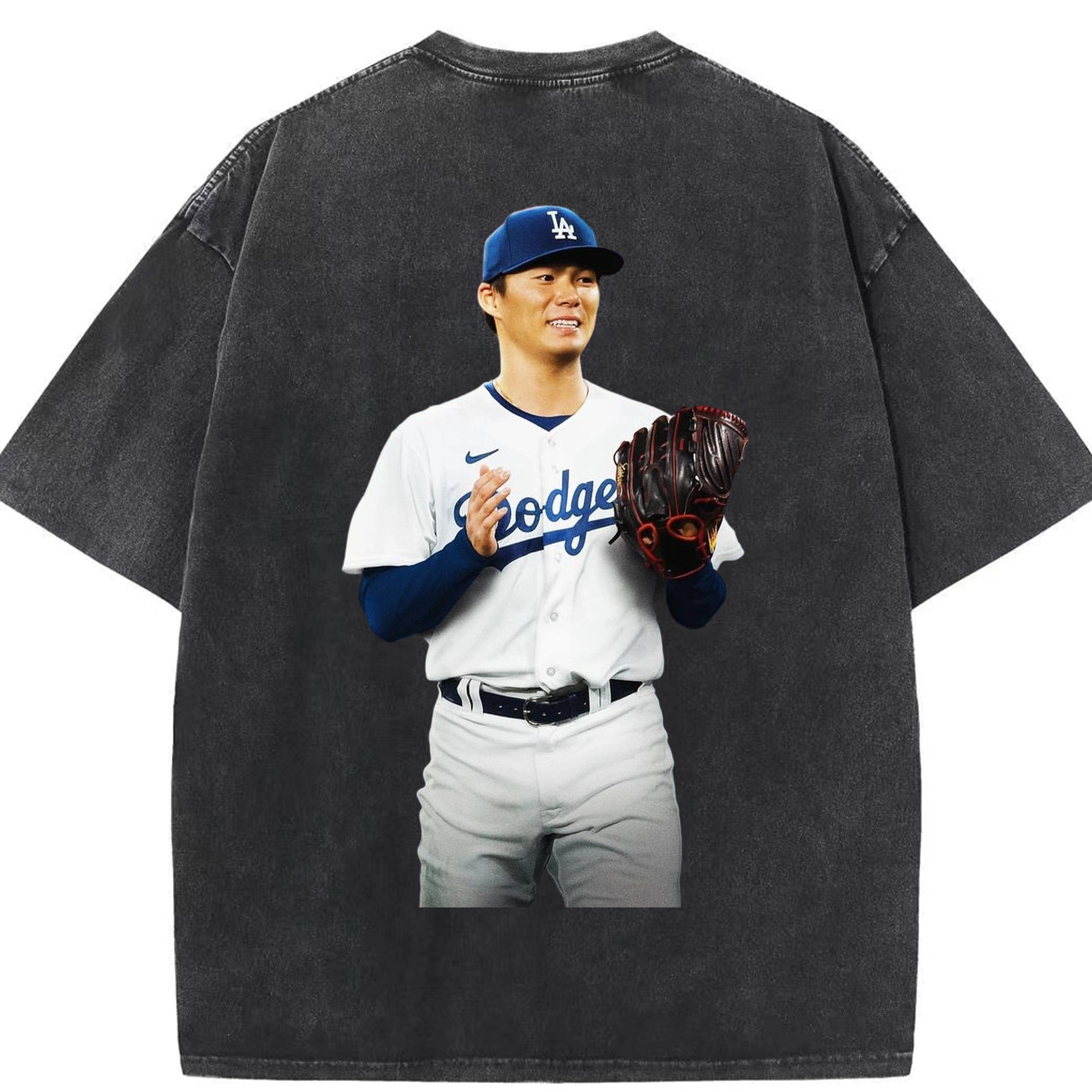  Washed Vintage 230g Cotton Oversized T-Shirt With Back Heat Transfer Print – Soft, Lightweight & Stylish – Comfortable Casual Wear For Sports & Everyday Use