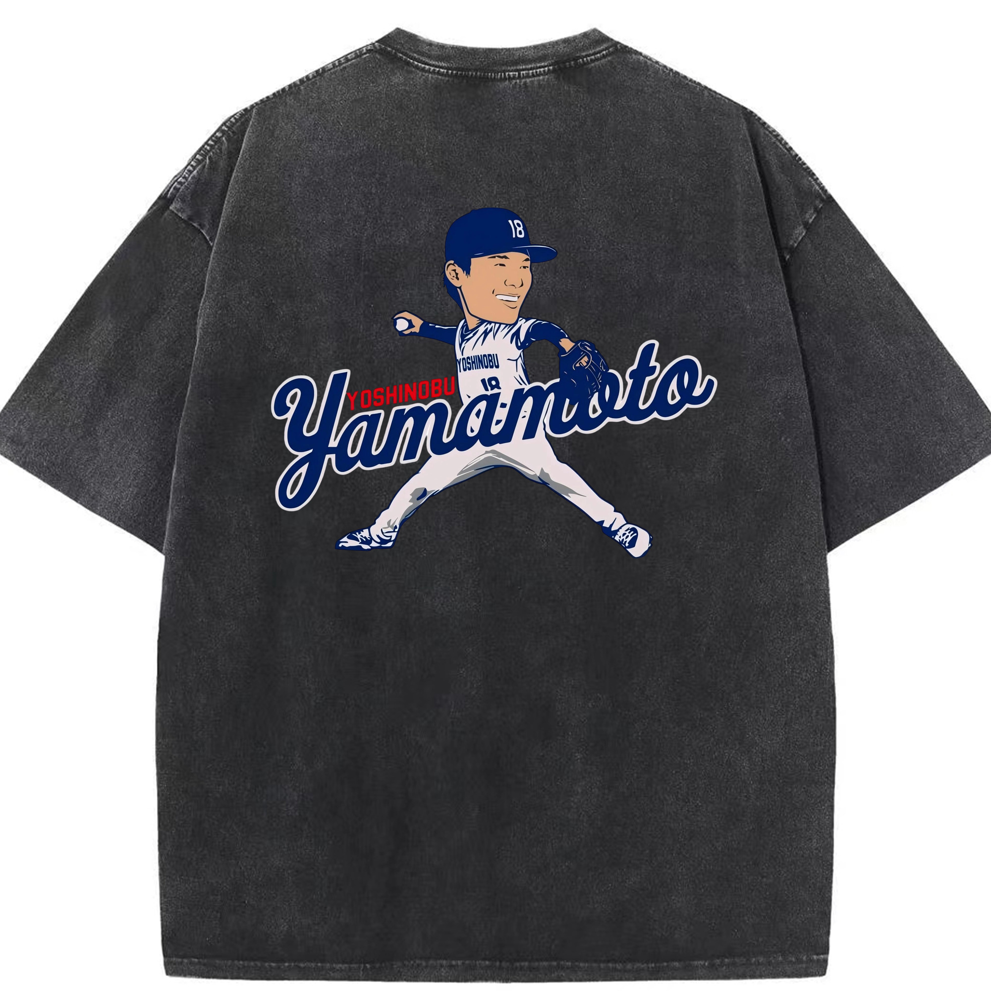  Washed Vintage 230g Cotton Oversized T-Shirt With Back Heat Transfer Print – Soft, Lightweight & Stylish – Comfortable Casual Wear For Sports & Everyday Use