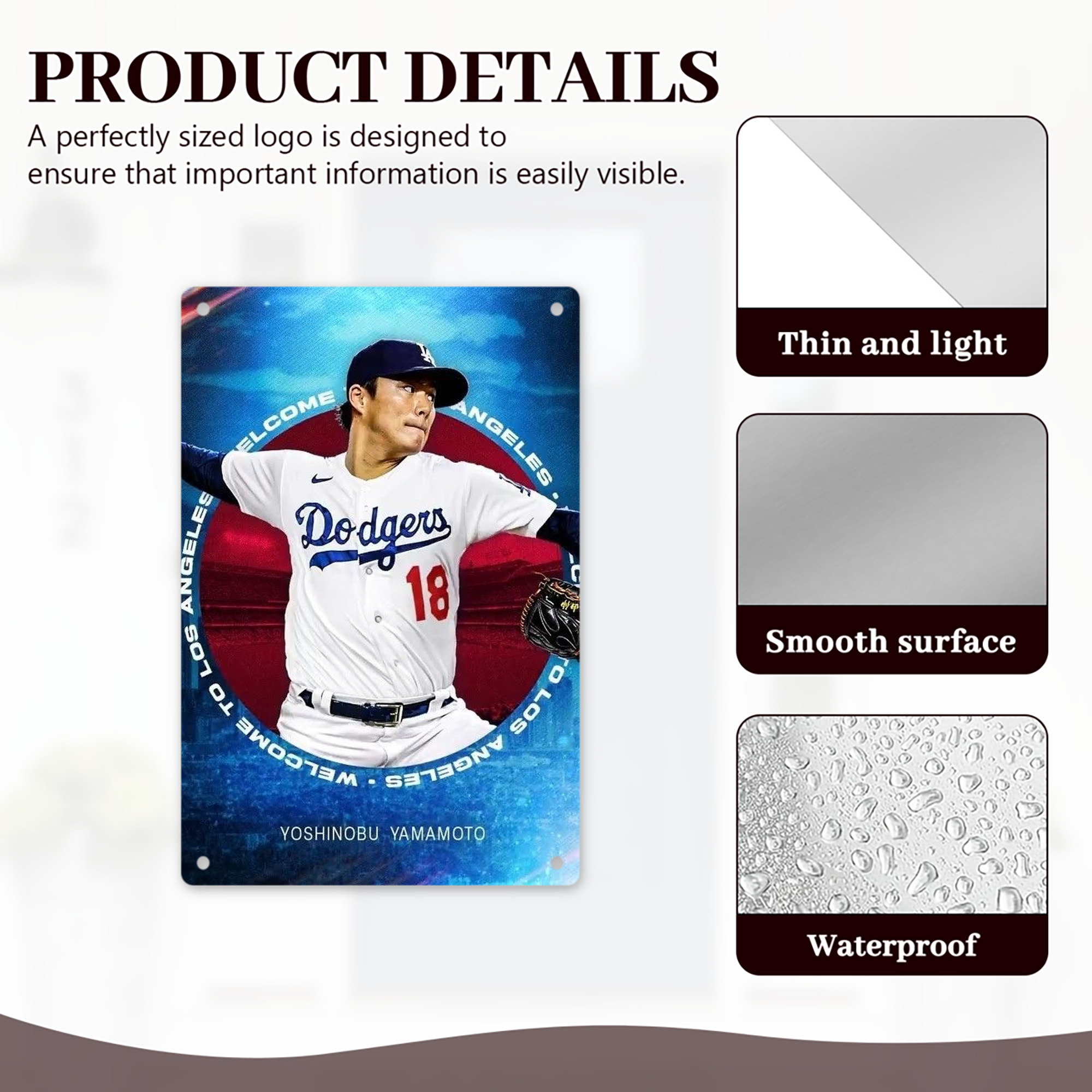  8x12inch Vertical Aluminum Sign - Durable Fade-Resistant Indoor/Outdoor Safety & Information Plaque For Office, Hotel, Restaurant, Bar, Public Spaces