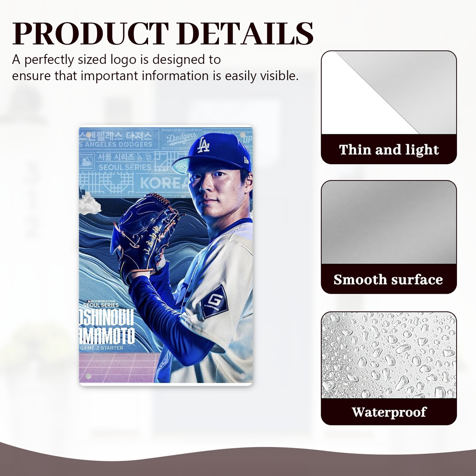  8x12inch Vertical Aluminum Sign - Durable Fade-Resistant Indoor/Outdoor Safety & Information Plaque For Office, Hotel, Restaurant, Bar, Public Spaces