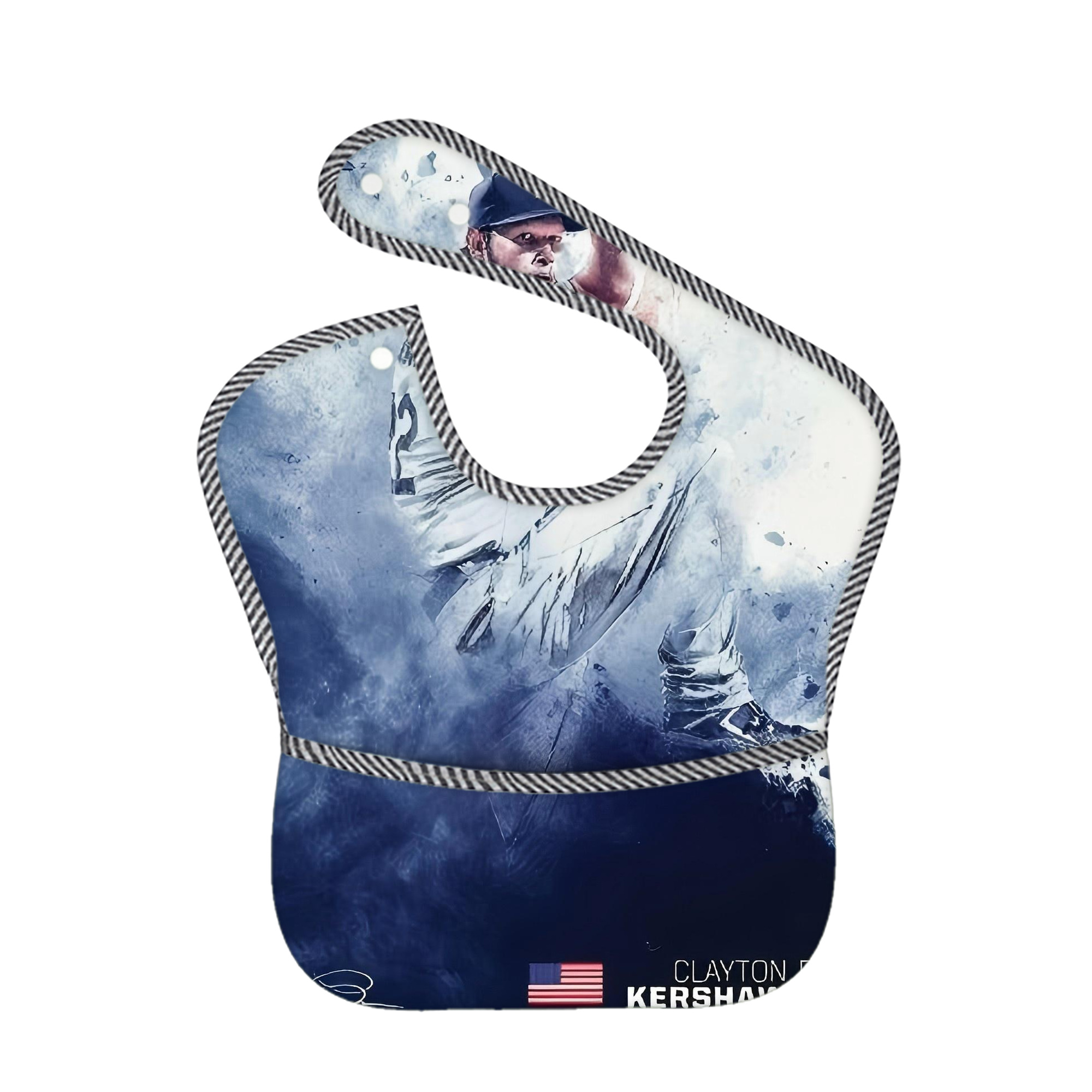 edf598e3c0aac25fbf6537b98a1ec302 Adjustable Waterproof Toddler Bib – Full-Print Durable Polyester – Foldable Crumb Pocket – Easy Snap Closure – Soft