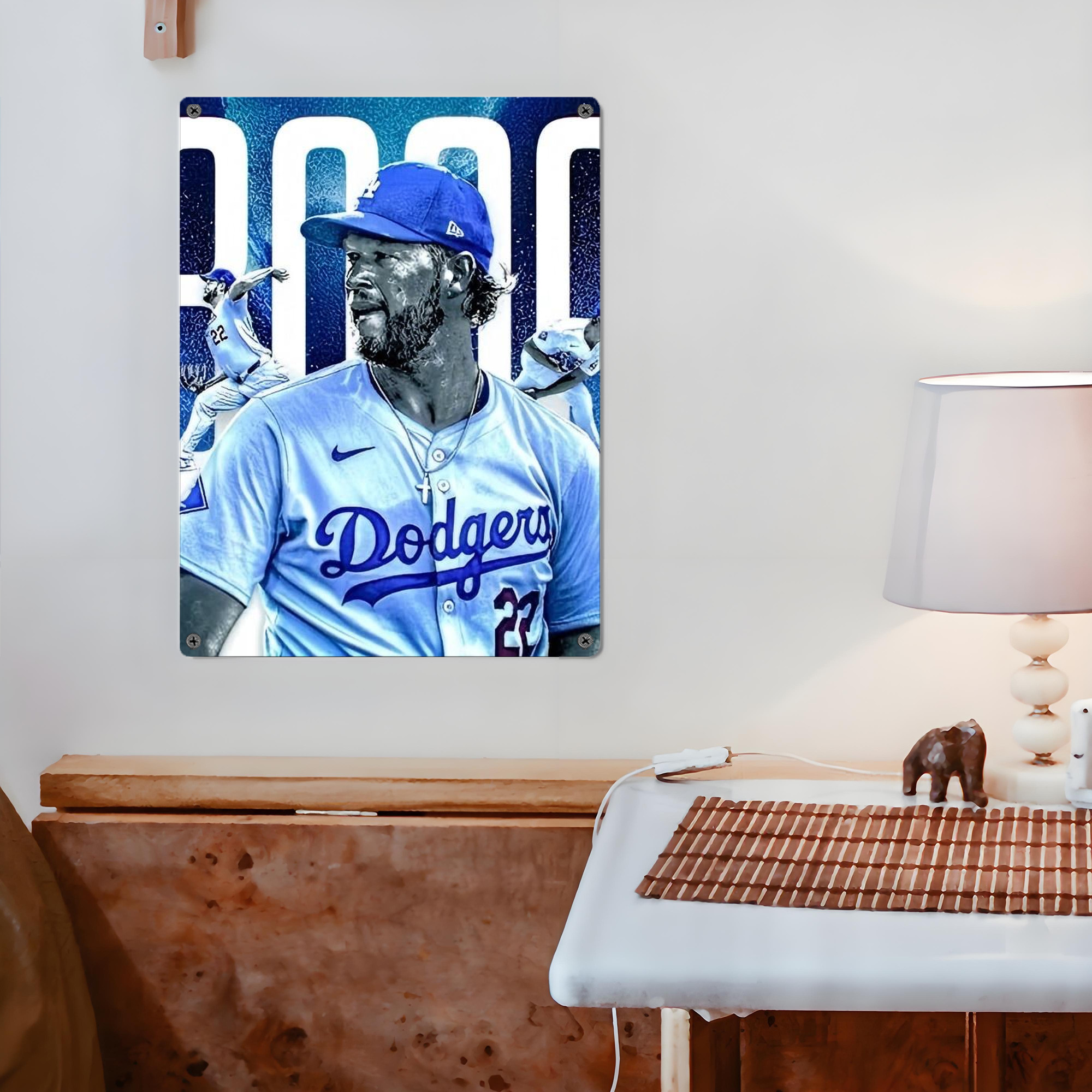 Clayton Kershaw  3K 2 Vintage Metal Tin Sign 12x16inch – Retro Wall Art Decor For Home, Bar, Kitchen, Bedroom, Office – Durable Iron Sheet Poster, Easy To Hang, Full-Color Printing