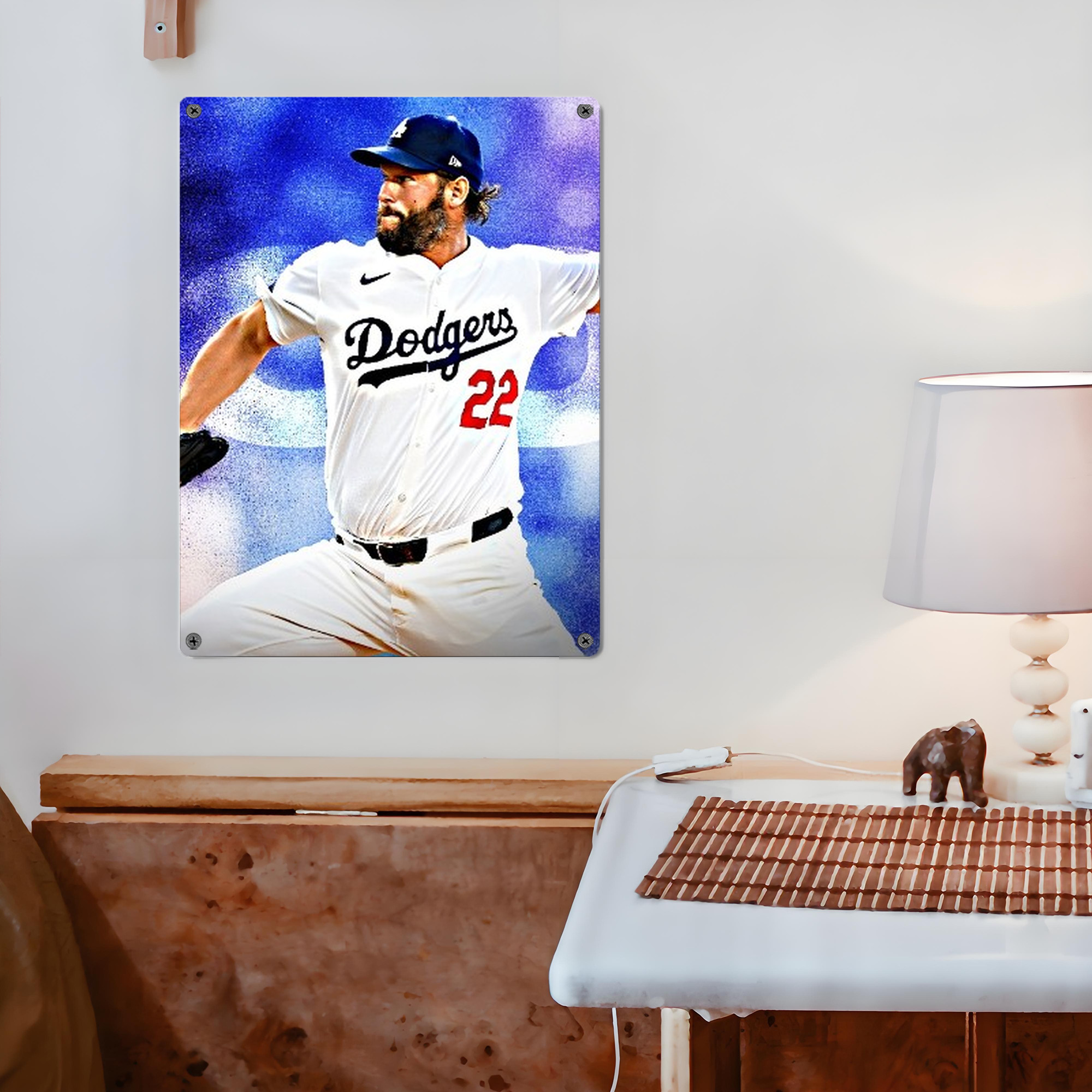 Clayton Kershaw  3K 14 Vintage Metal Tin Sign 12x16inch – Retro Wall Art Decor For Home, Bar, Kitchen, Bedroom, Office – Durable Iron Sheet Poster, Easy To Hang, Full-Color Printing