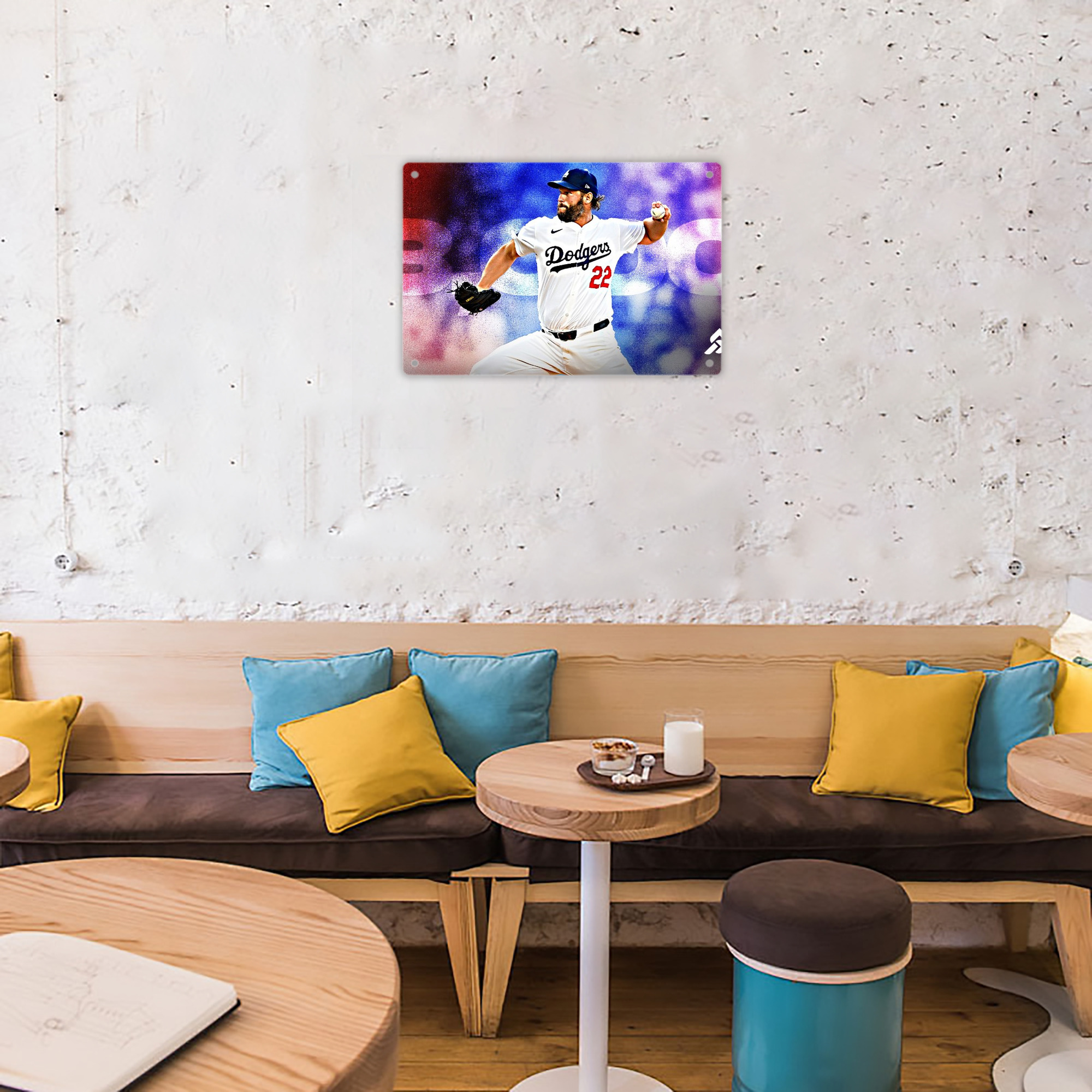 Clayton Kershaw  3K 14 Decorative Aluminum Plaque – Horizontal Design – Durable, Stylish, Easy To Install – Ideal For Home, Office, Bar, And More