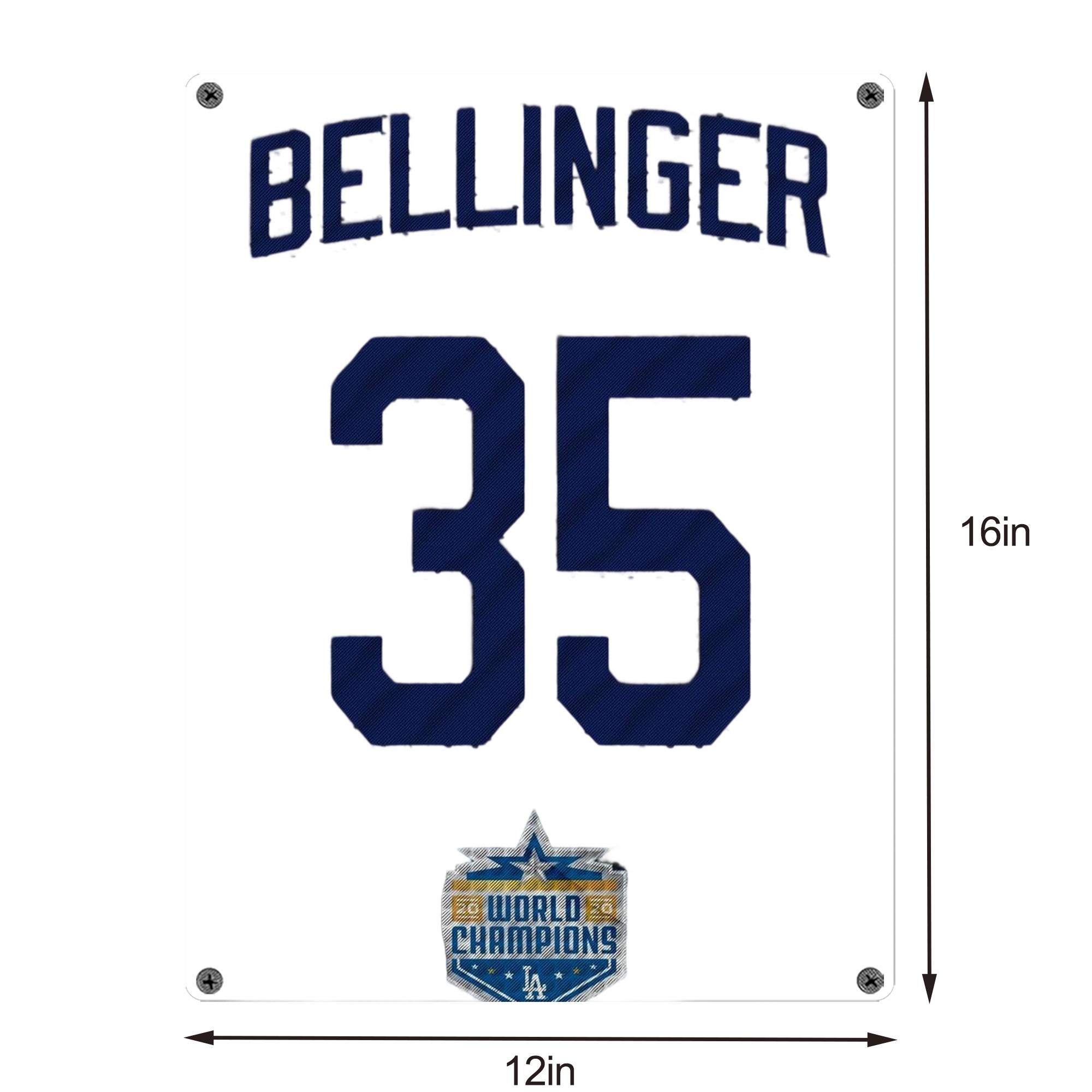 Cody Bellinger 2 Vintage Metal Tin Sign 12x16inch – Retro Wall Art Decor For Home, Bar, Kitchen, Bedroom, Office – Durable Iron Sheet Poster, Easy To Hang, Full-Color Printing