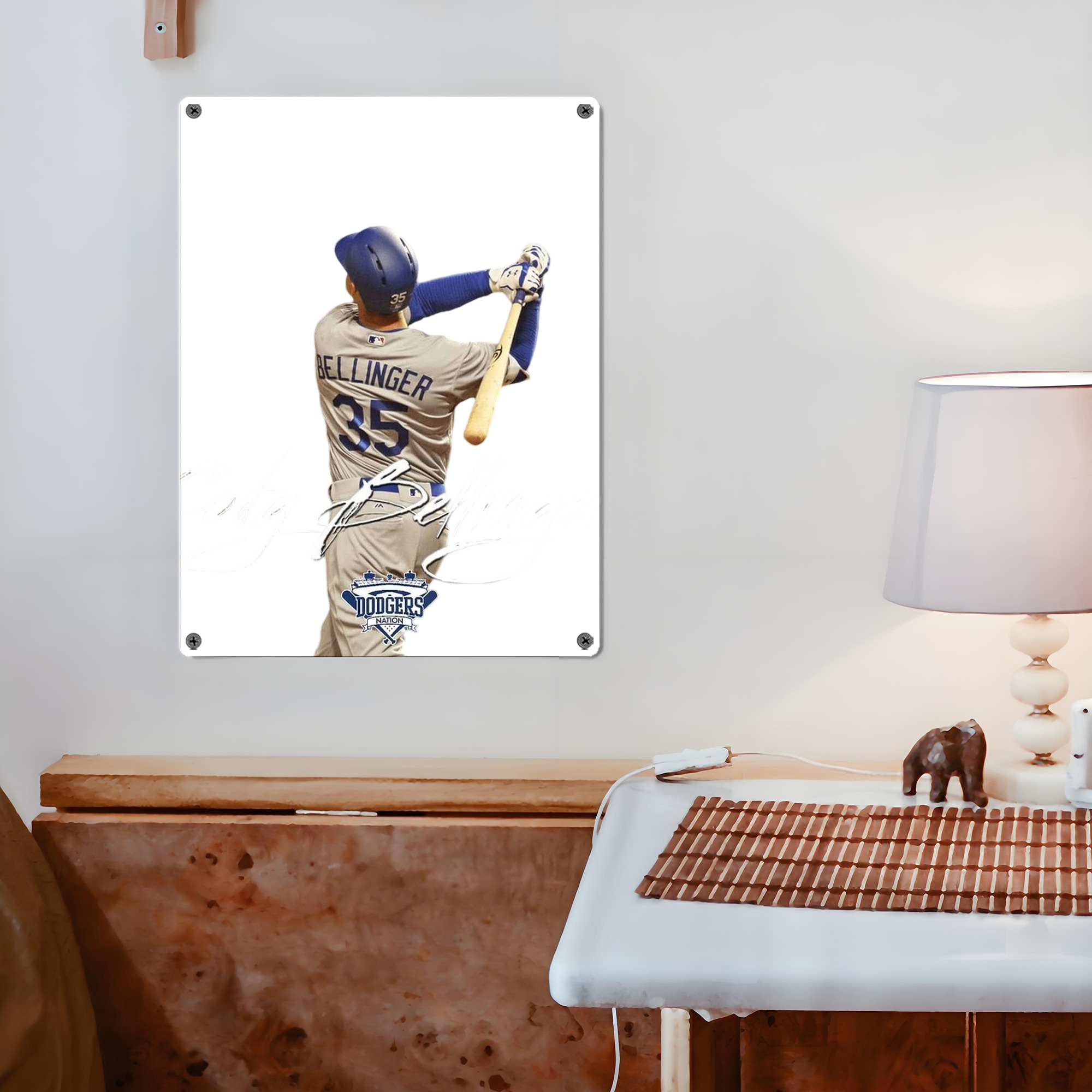 Cody Bellinger 3 Vintage Metal Tin Sign 12x16inch – Retro Wall Art Decor For Home, Bar, Kitchen, Bedroom, Office – Durable Iron Sheet Poster, Easy To Hang, Full-Color Printing