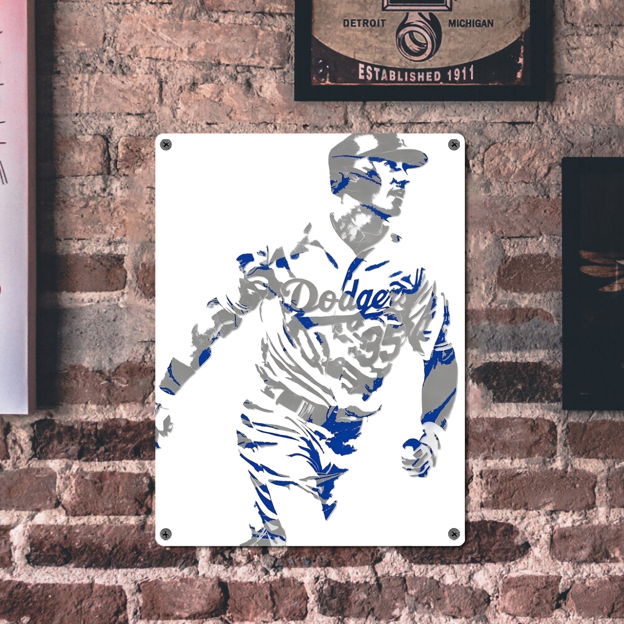 Cody Bellinger 5 Vintage Metal Tin Sign 12x16inch – Retro Wall Art Decor For Home, Bar, Kitchen, Bedroom, Office – Durable Iron Sheet Poster, Easy To Hang, Full-Color Printing