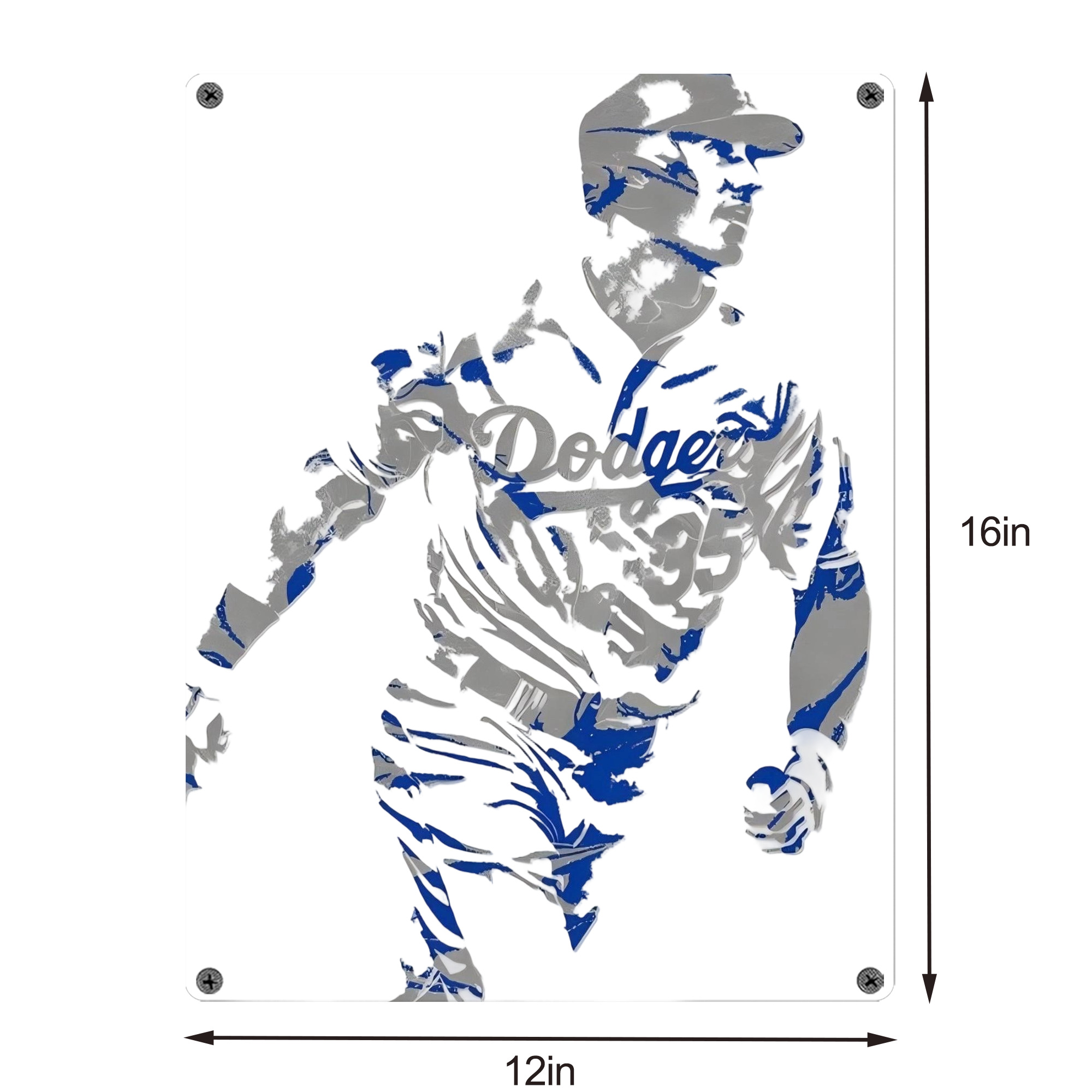 Cody Bellinger 5 Vintage Metal Tin Sign 12x16inch – Retro Wall Art Decor For Home, Bar, Kitchen, Bedroom, Office – Durable Iron Sheet Poster, Easy To Hang, Full-Color Printing