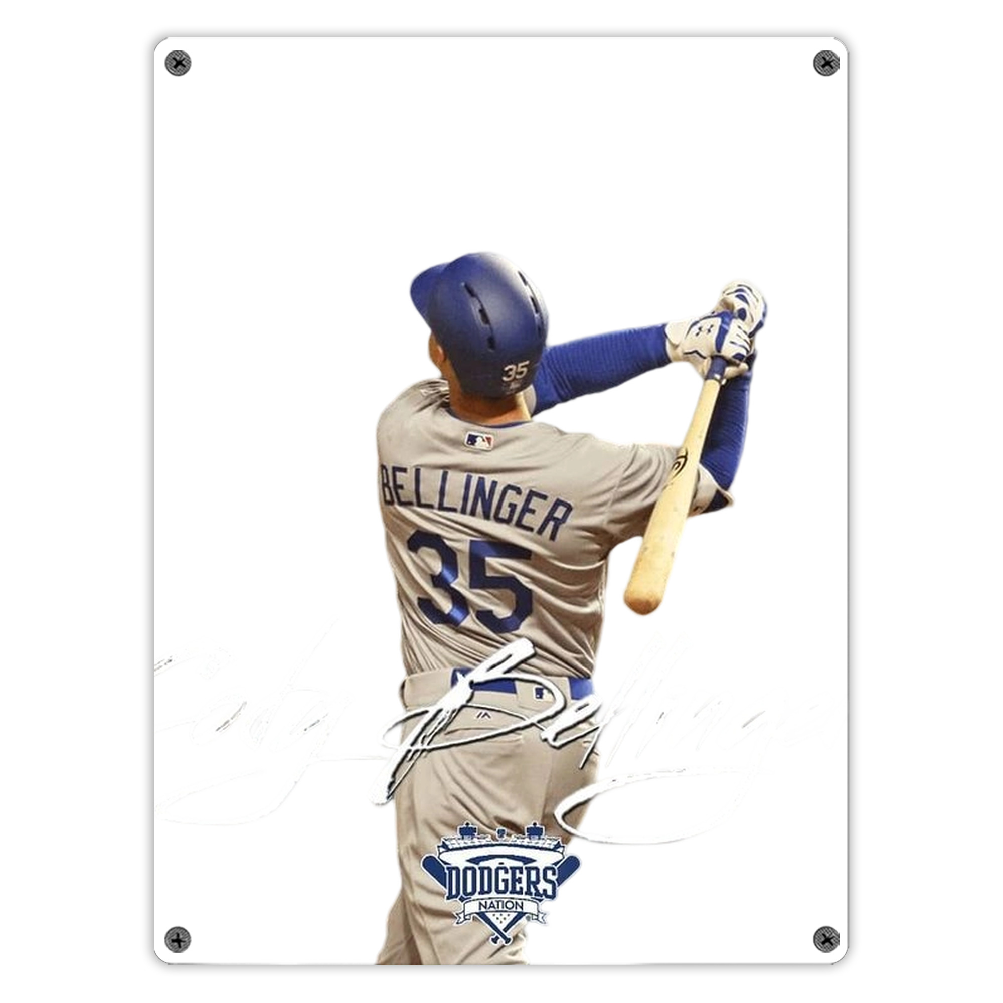 Cody Bellinger 3 Vintage Metal Tin Sign 12x16inch – Retro Wall Art Decor For Home, Bar, Kitchen, Bedroom, Office – Durable Iron Sheet Poster, Easy To Hang, Full-Color Printing