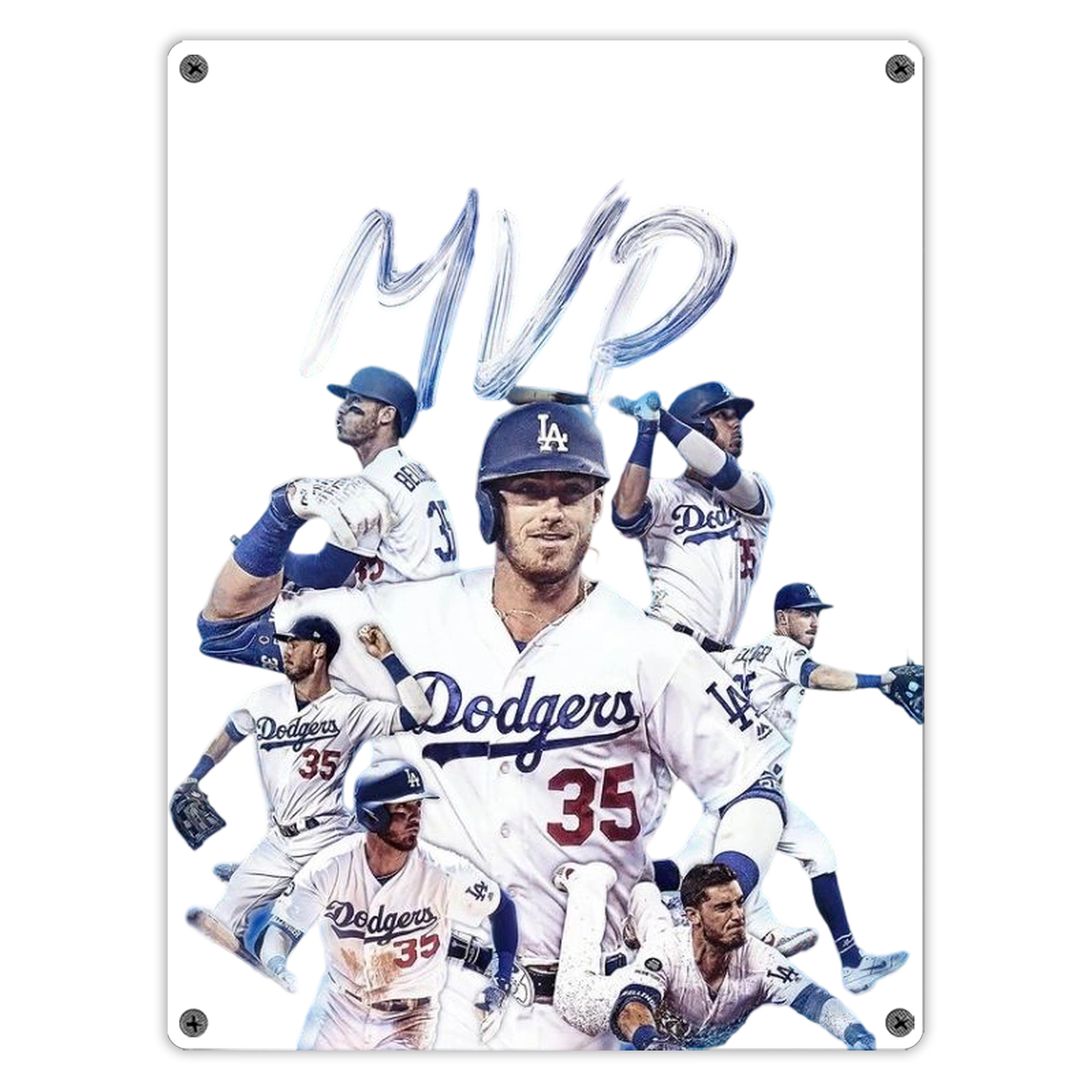 Cody Bellinger 4 Vintage Metal Tin Sign 12x16inch – Retro Wall Art Decor For Home, Bar, Kitchen, Bedroom, Office – Durable Iron Sheet Poster, Easy To Hang, Full-Color Printing